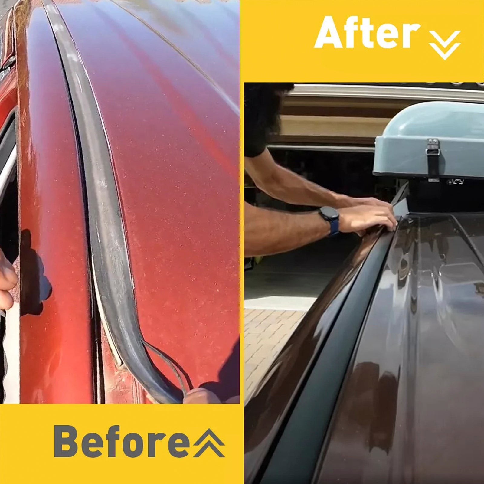 Gumijasta strešna oblikovanja za Toyota Tundra Double Cab 2007-2020, 2 sobi, levi in desni strani