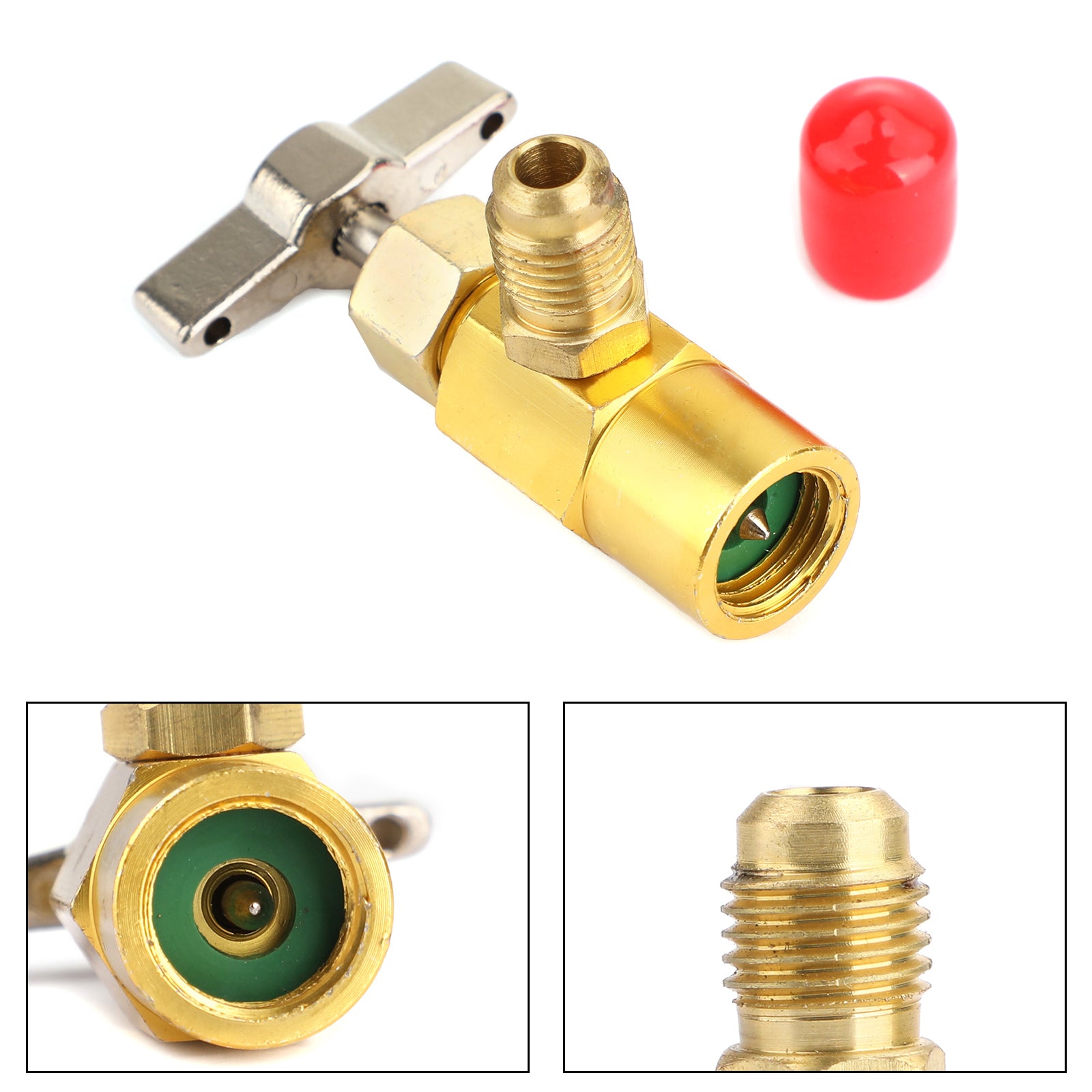 A/C Universel Ouvre Bouteille Outil Réfrigérant Robinet Valve R134A Connecteur