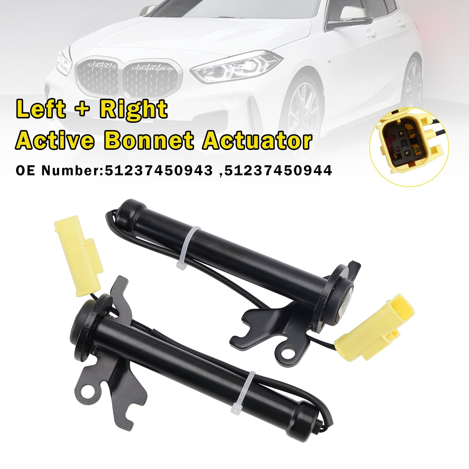 Attuatore attivo per cofano sinistro/destro 51237450943 per BMW Serie 1 F40 F44 2019-2024