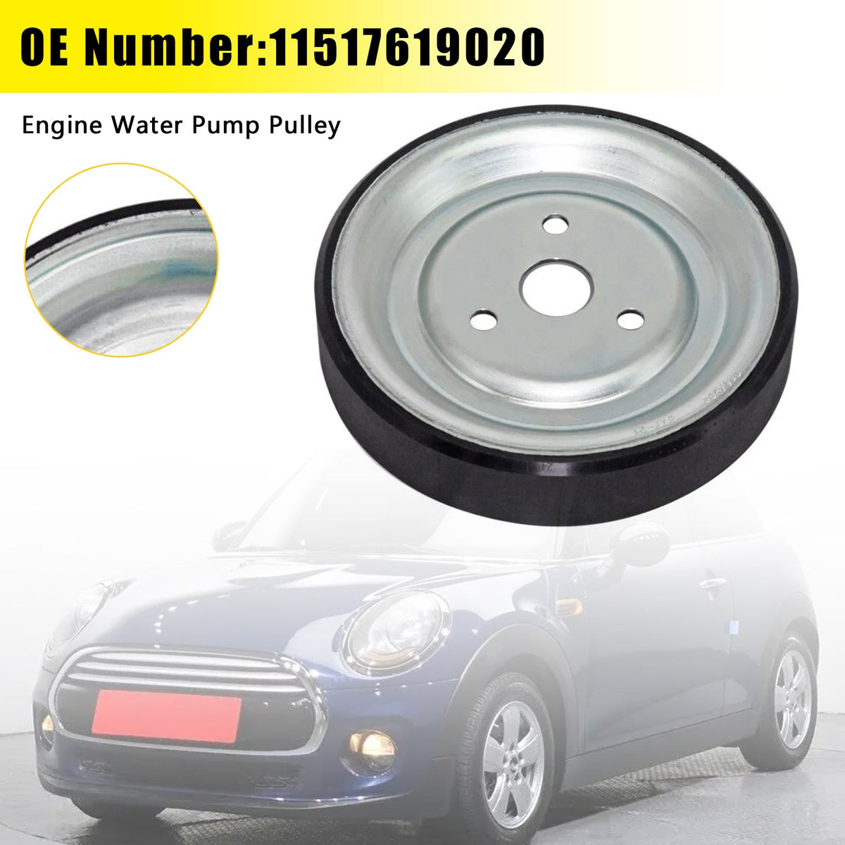 Riemenscheibe für Motorwasserpumpe 11517619020 für Mini Cooper Paceman Countryman 11–16