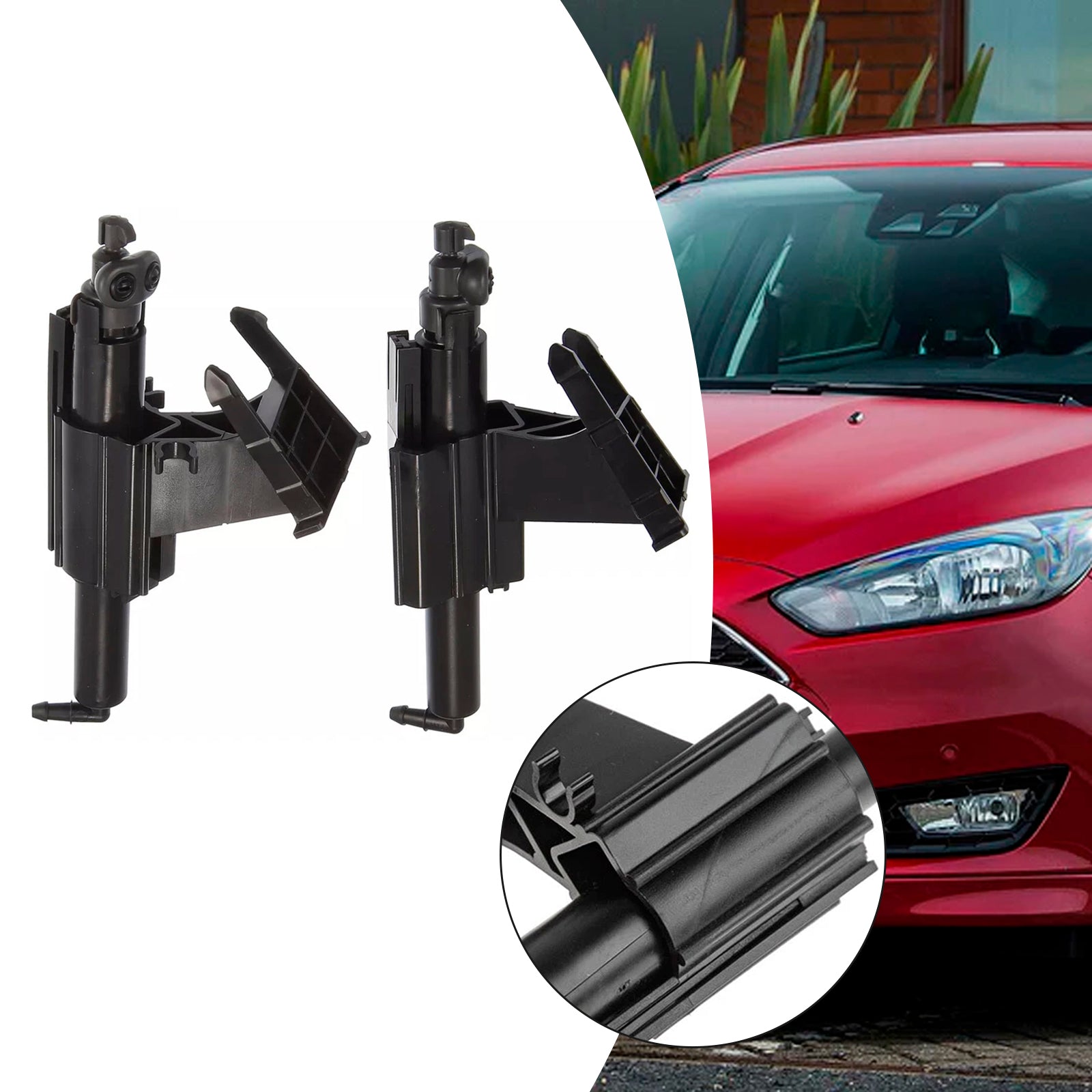 2010-2017 Ford Focus MK3 - Paire de buses de lave-phares avant