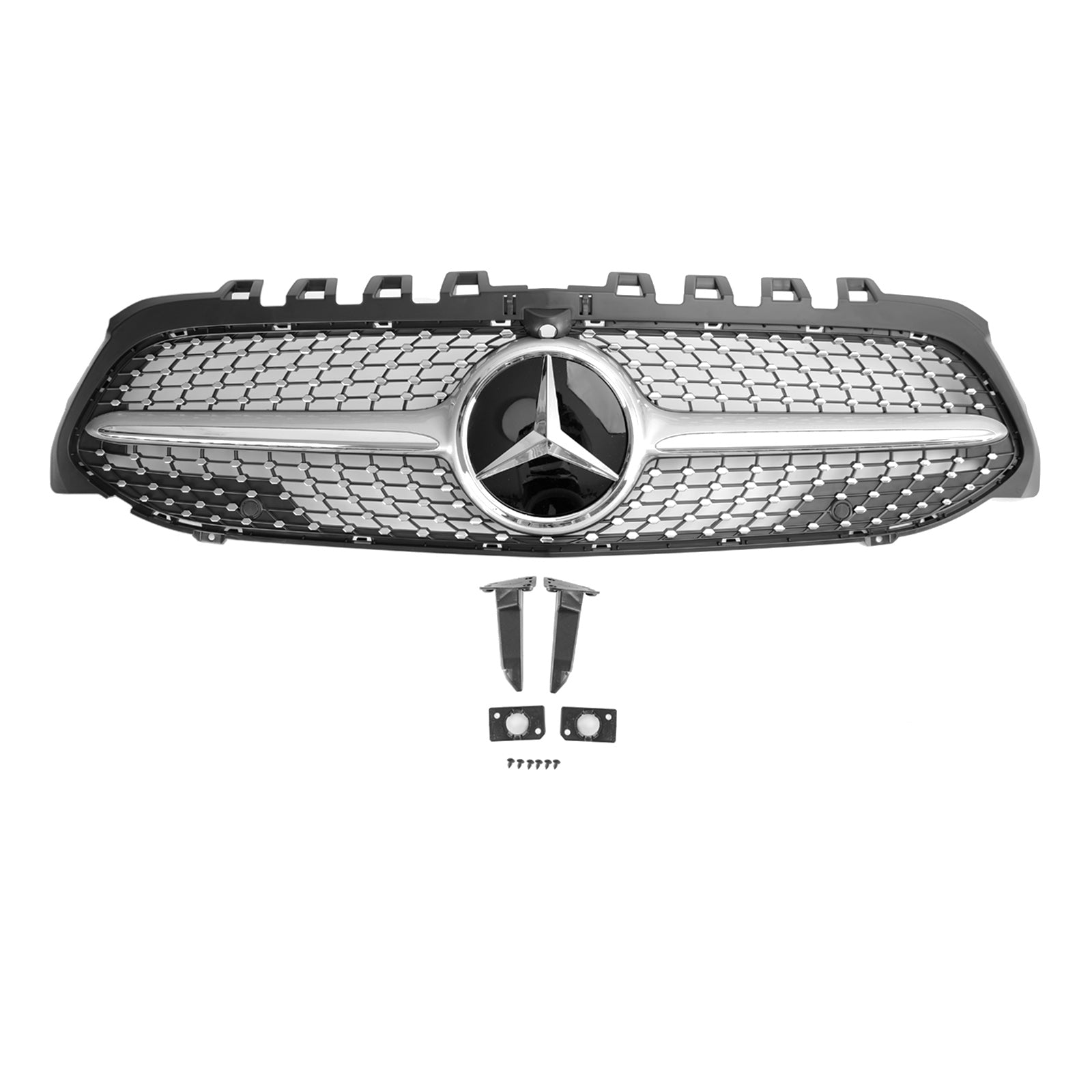 Benz Classe A W177 Grille de pare-chocs avant diamant noir/chrome 2019-2021