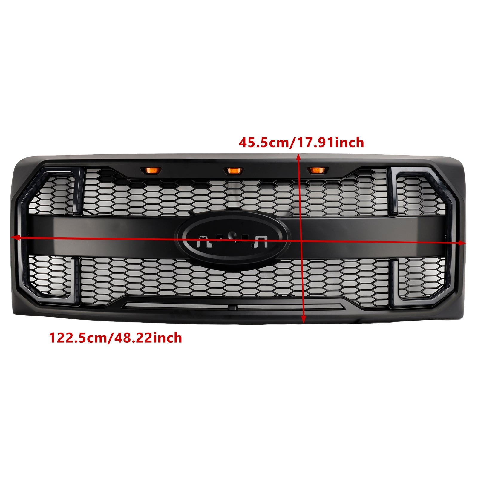 Grille de Bumper Front Style Raptor Mat Raptor con LED per Ford F150 2009-2014