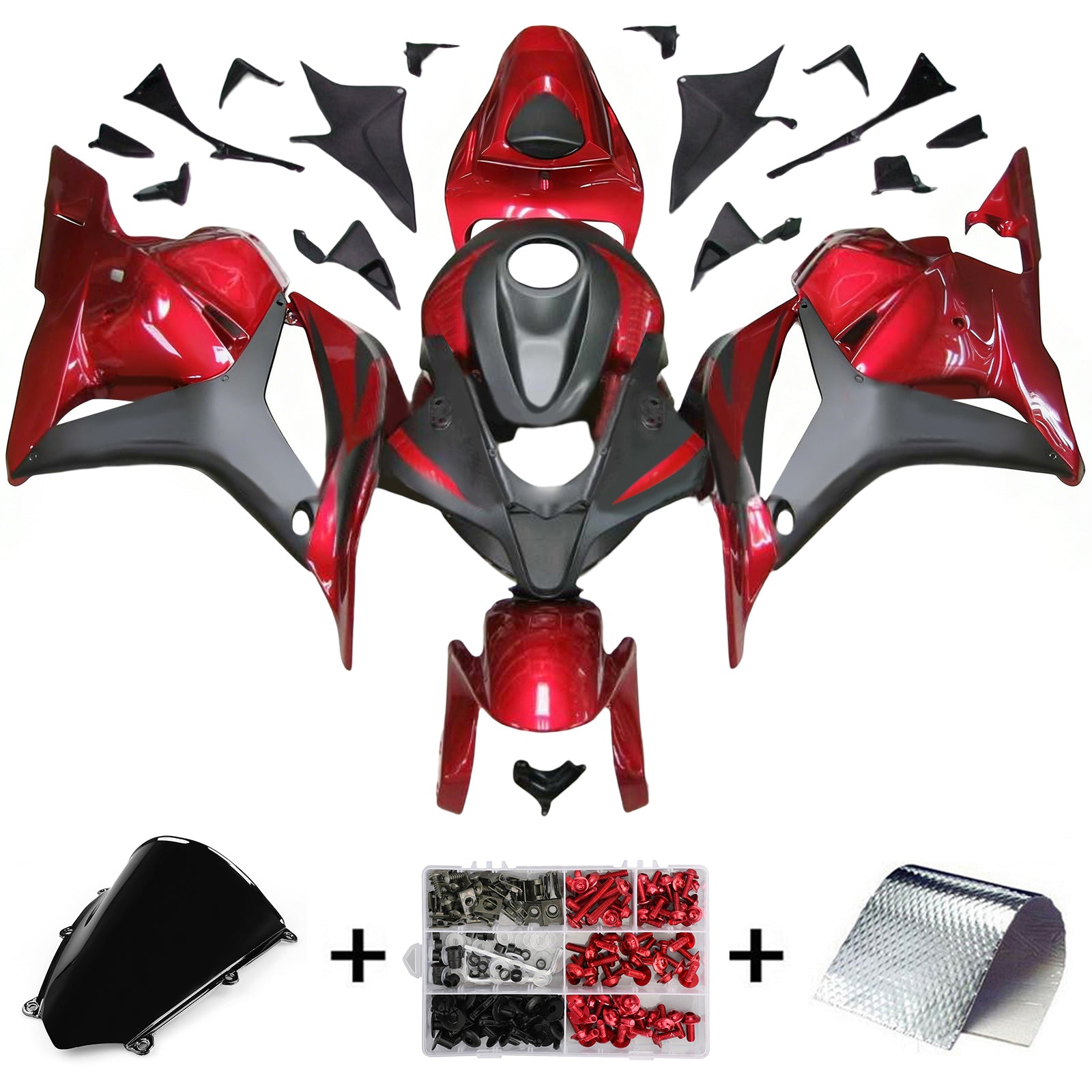 Kit carenatura iniezione plastica ABS per Honda CBR600RR 2009-2012 F5