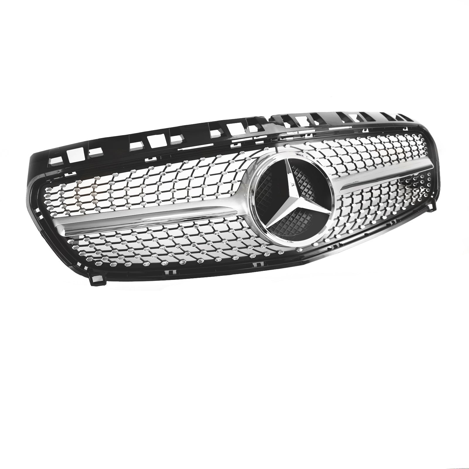 Griglia paraurti anteriore nera lucida per Mercedes Benz Classe A W176 2013-2015