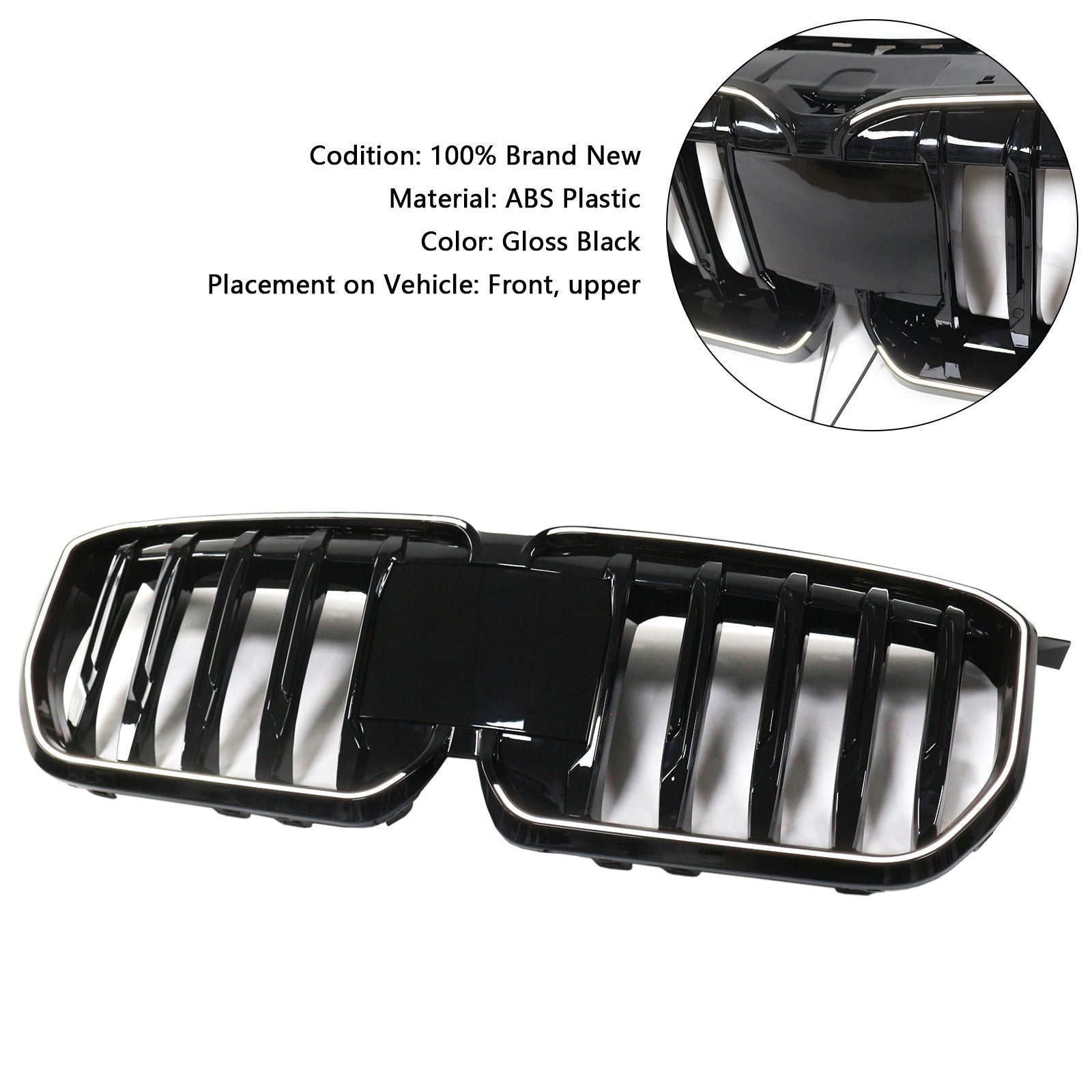 Shiny Black sprednji odbijač za BMW X1 U11 U12 2023-2024