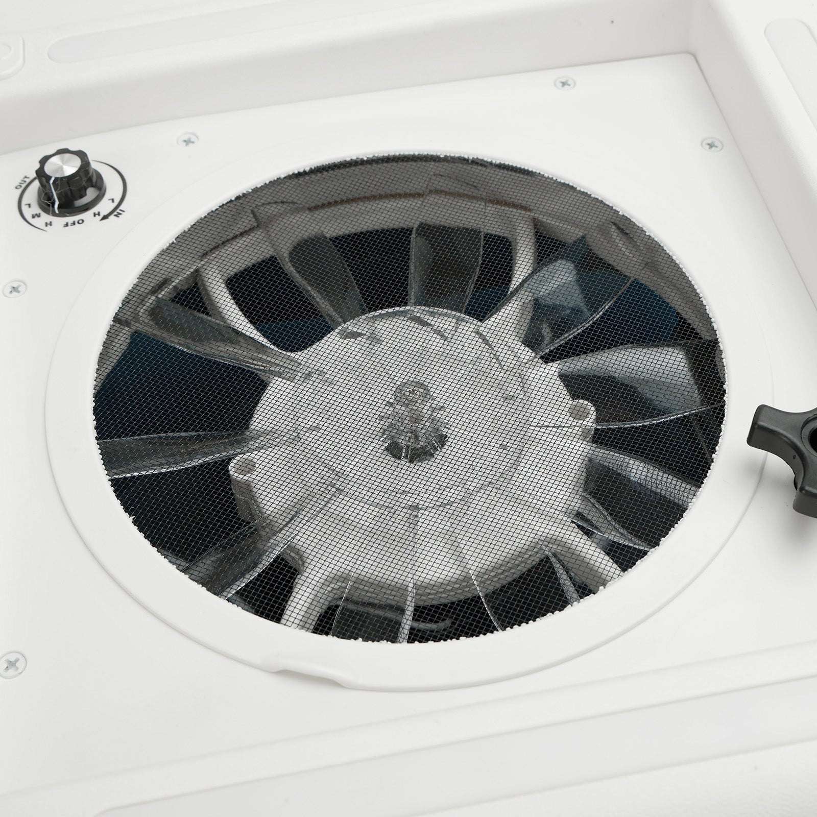 11" Ventilatore da tetto per roulotte, motore a 3 velocità, lucernario da 12 V con illuminazione a LED