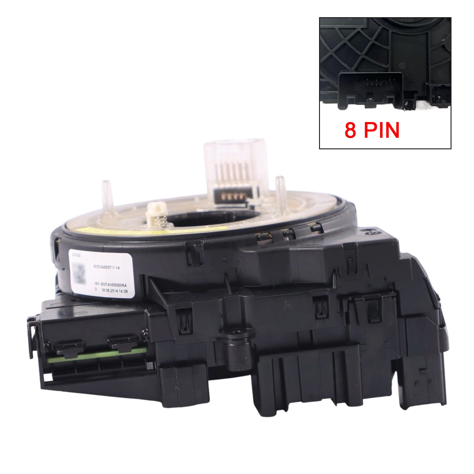 Spiraalsensorkabel&8-pins hoek voor Audi A4 Quattro 2009-2016 8K0953568Q