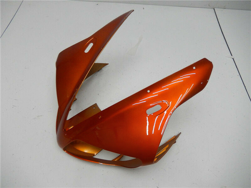 Kit de carénage en plastique ABS moulé par injection orange pour Yamaha YZF R1 2002-2003
