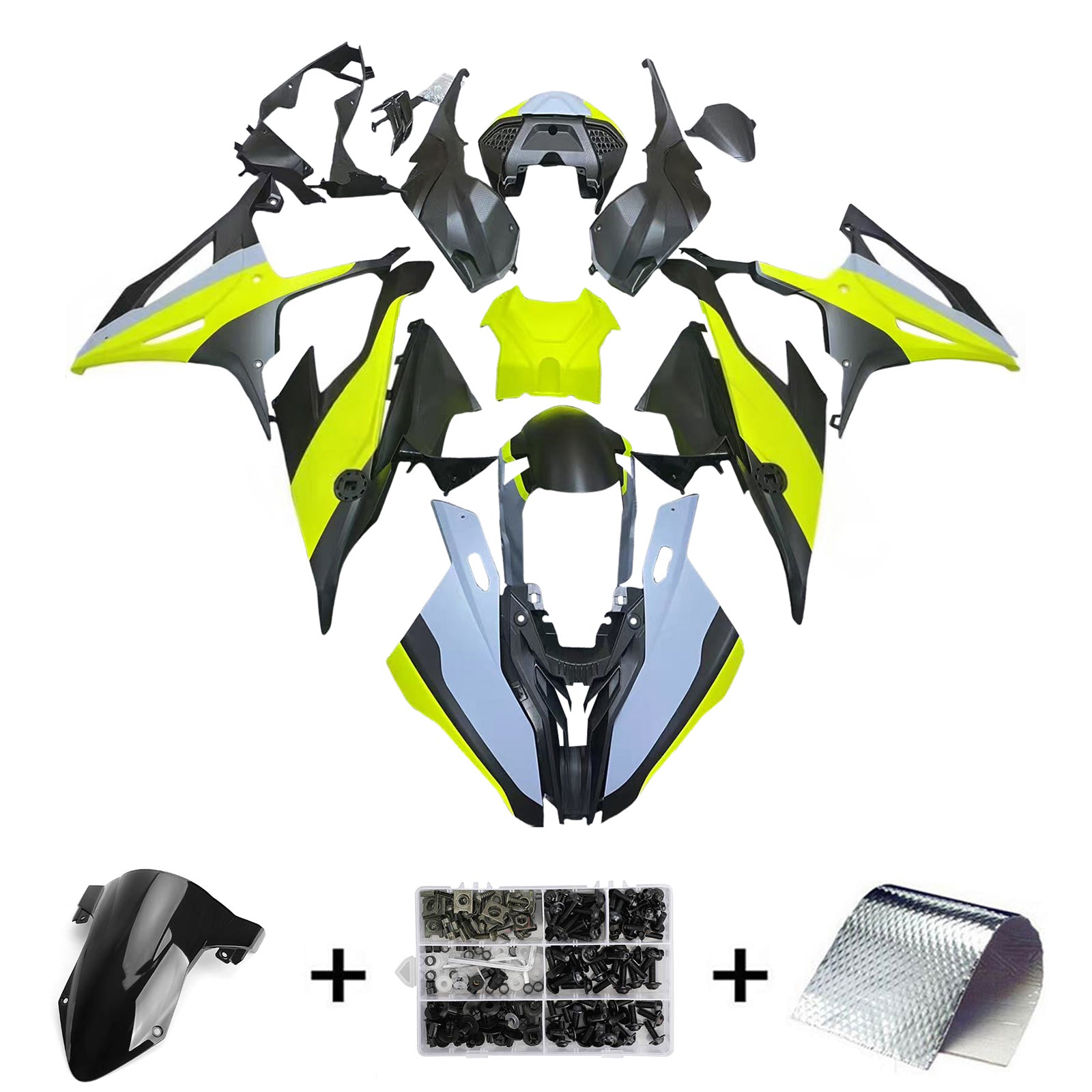 Kit de carénage par injection, carrosserie en plastique ABS pour BMW M1000RR S1000RR 2019-2022