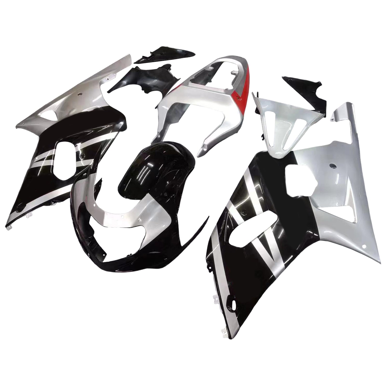 Kit de carénage par injection, carrosserie en plastique ABS, compatible avec Suzuki GSXR600 2001-2003