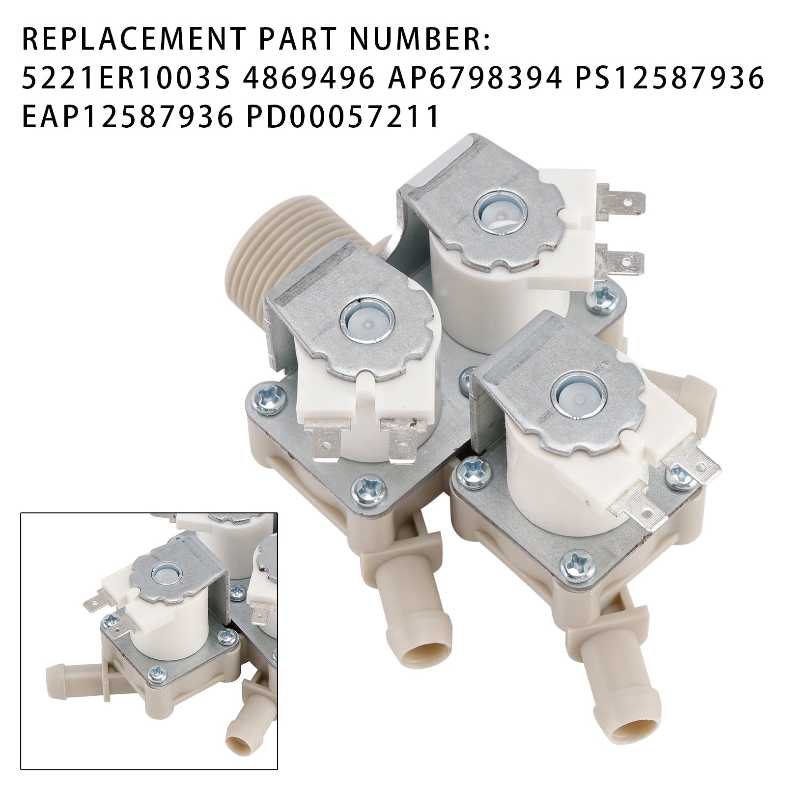 Vanne d'arrivée d'eau froide pour lave-linge LG 5221ER1003S 4869496 AP6798394