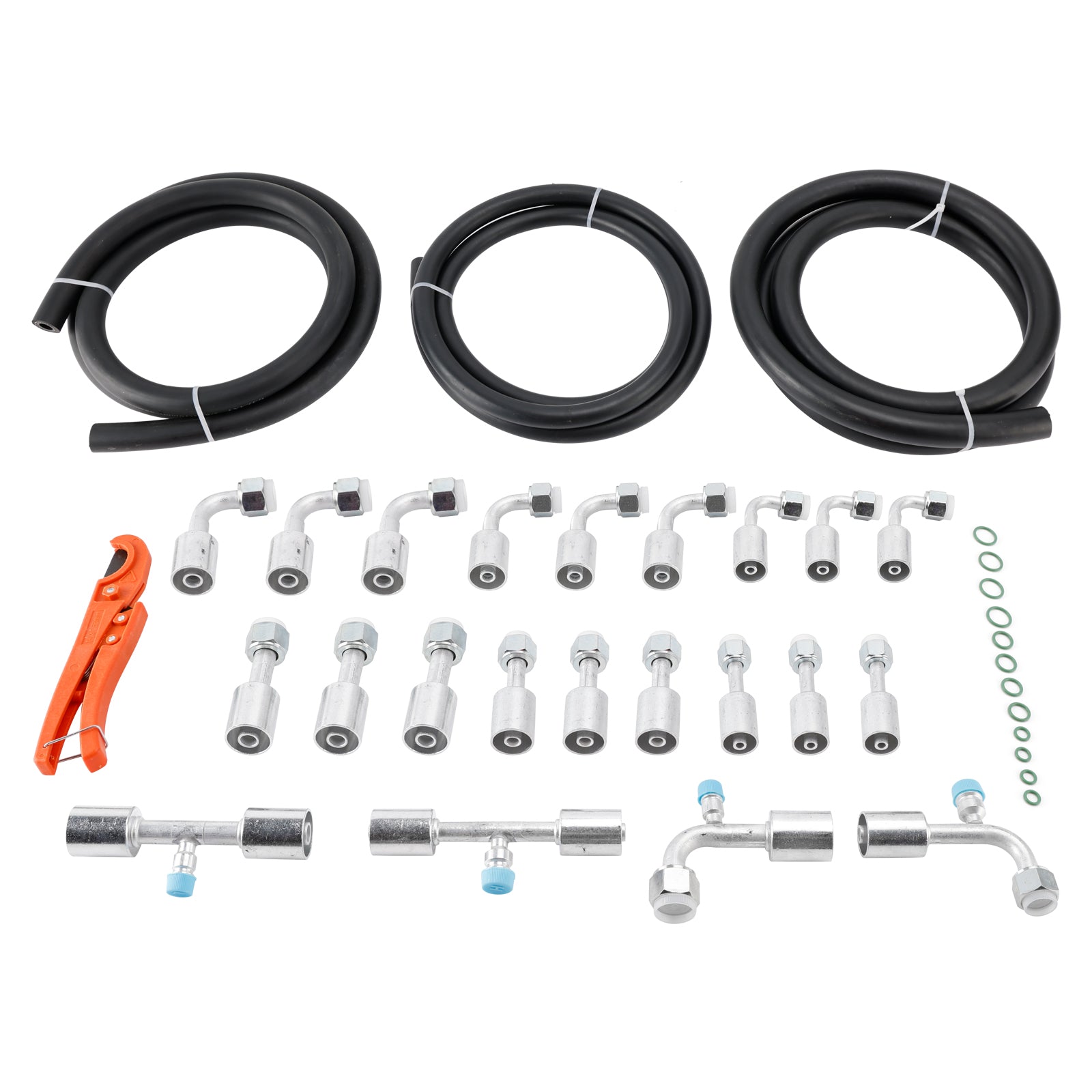 Kit de 26 tuyaux et raccords pour climatisation de 2,9 m (9,5 pi) comprenant des tuyaux de 2,9 m (9,5 pi) de tailles n° 6, 8 et 10.