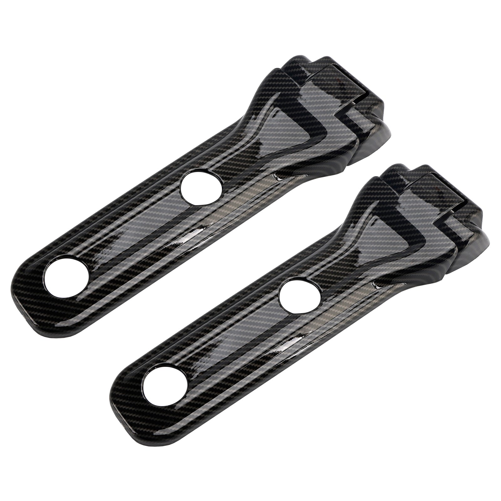 Garniture de charnière de hayon en fibre de carbone pour Jeep Wrangler JL (2018-2024)
