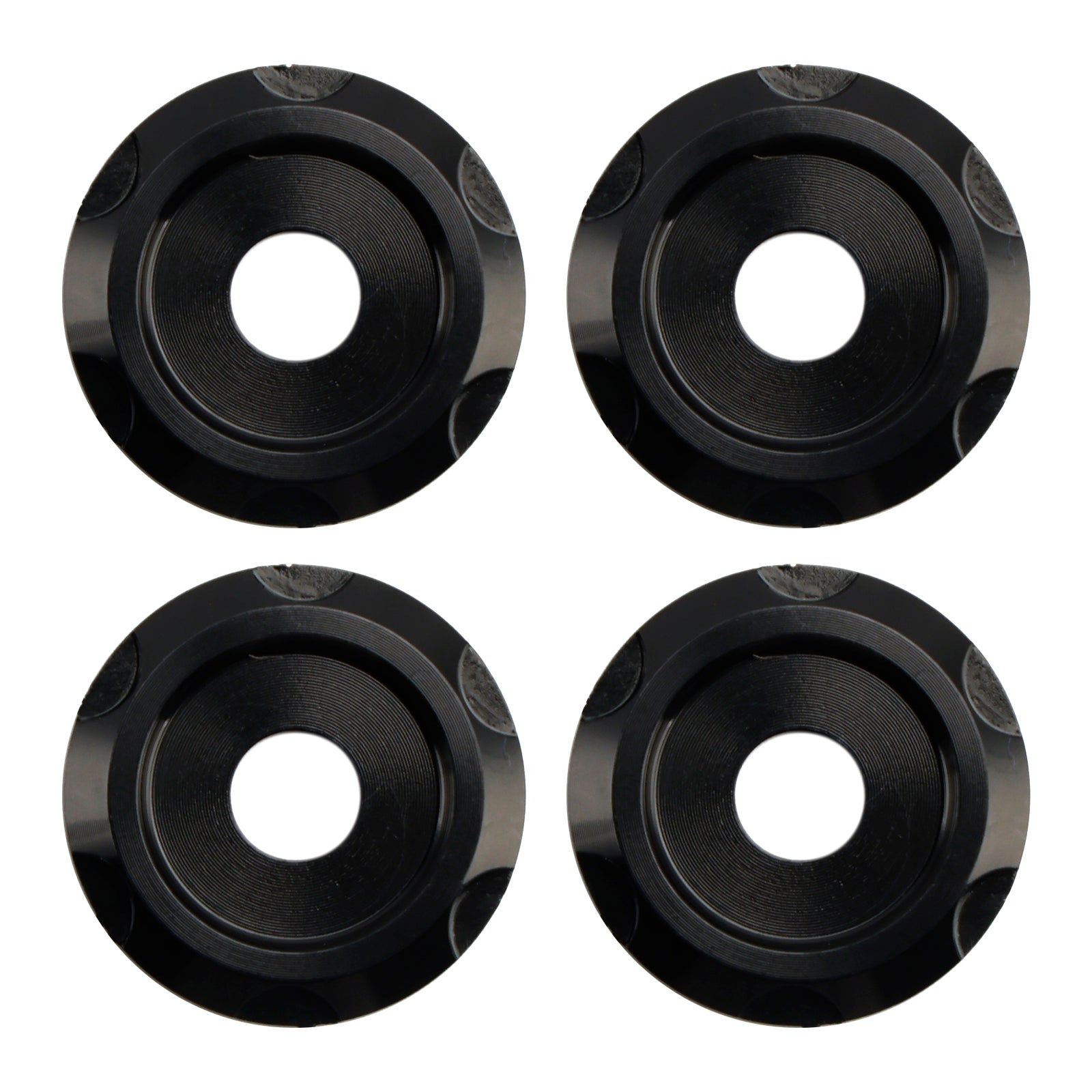 4 vis décoratives noires en aluminium pour pare-brise Road Glide FLTR FLTRX 2015-2023