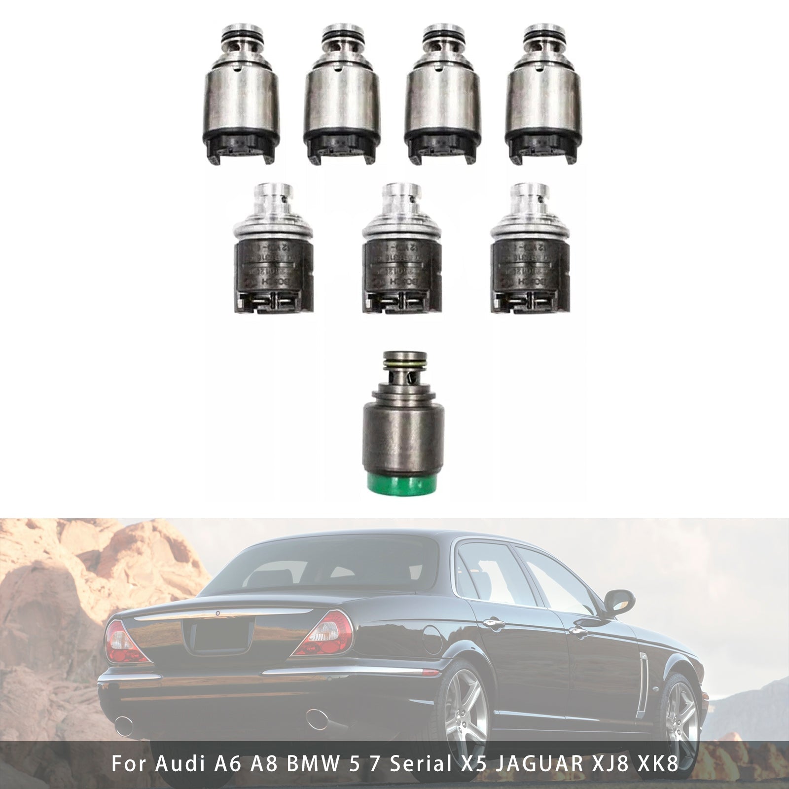 2000-2002 AUDI A8 V8 3.3L 4.2L V12 6.0L 5HP24 Jeu de solénoïdes de transmission 5HP24 5HP24A