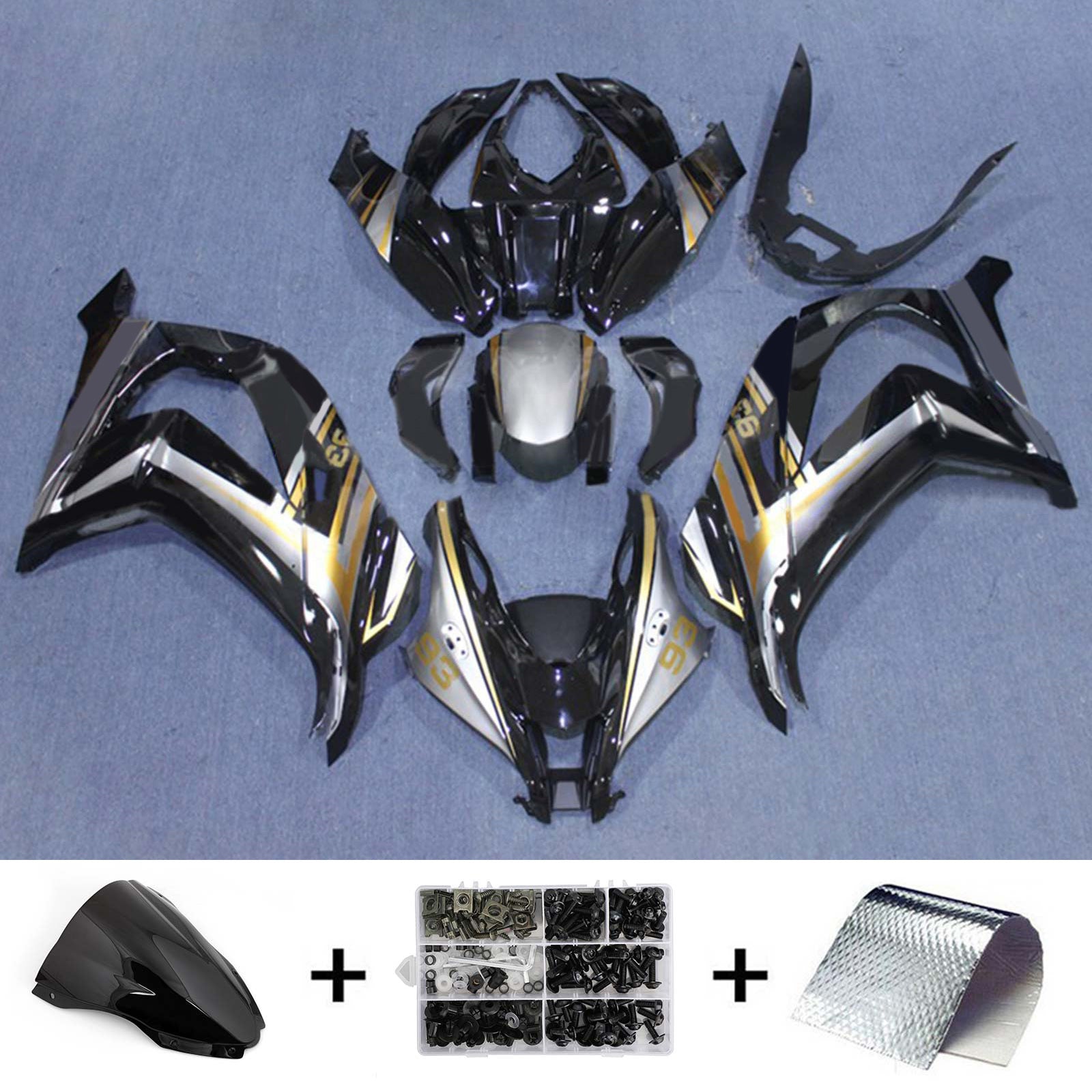 Kit de carénage injecté en plastique ABS pour Kawasaki ZX10R 2016-2020