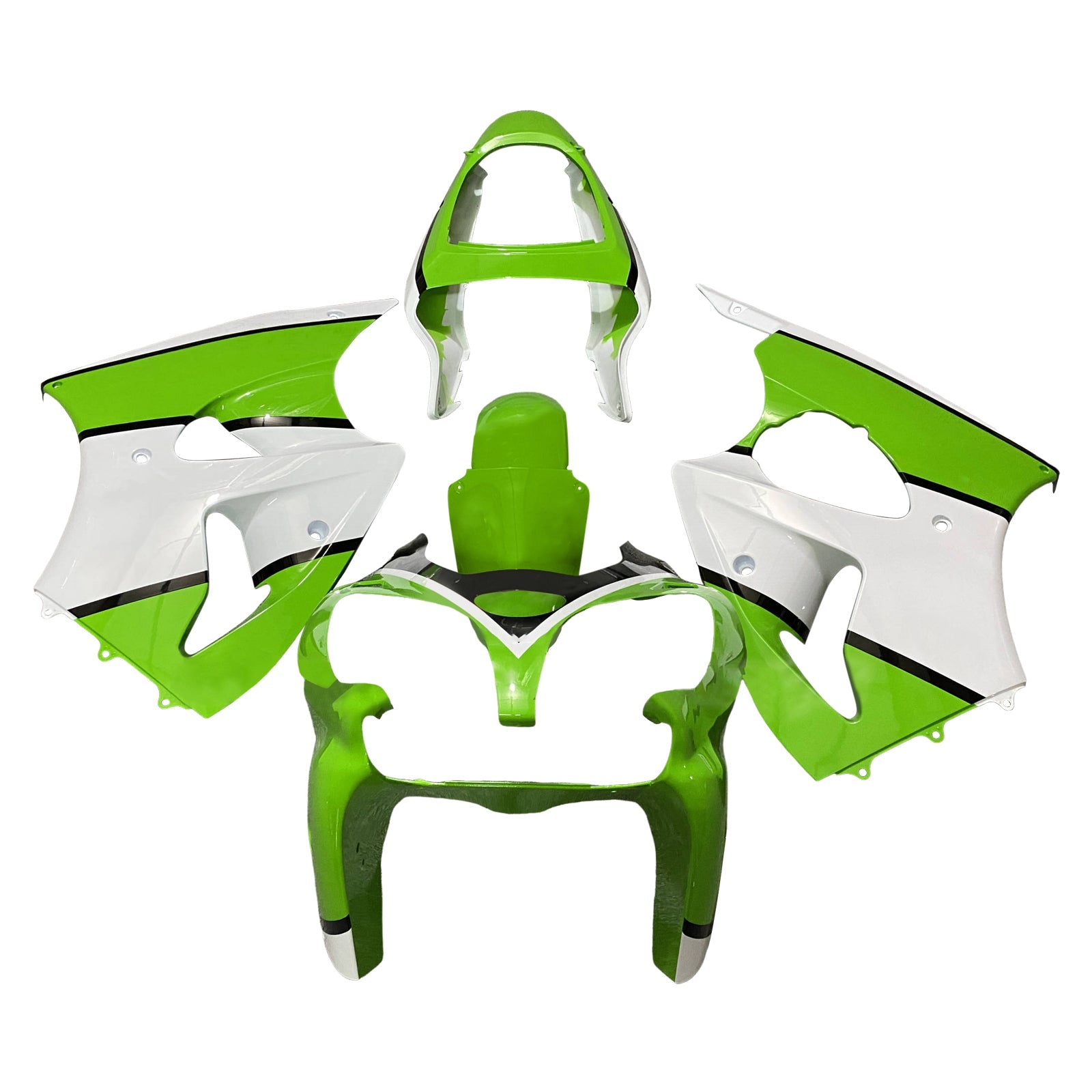 Kit de carénage par injection pour Kawasaki ZX6R 636 2000-2002 ZZR600 2005-2008