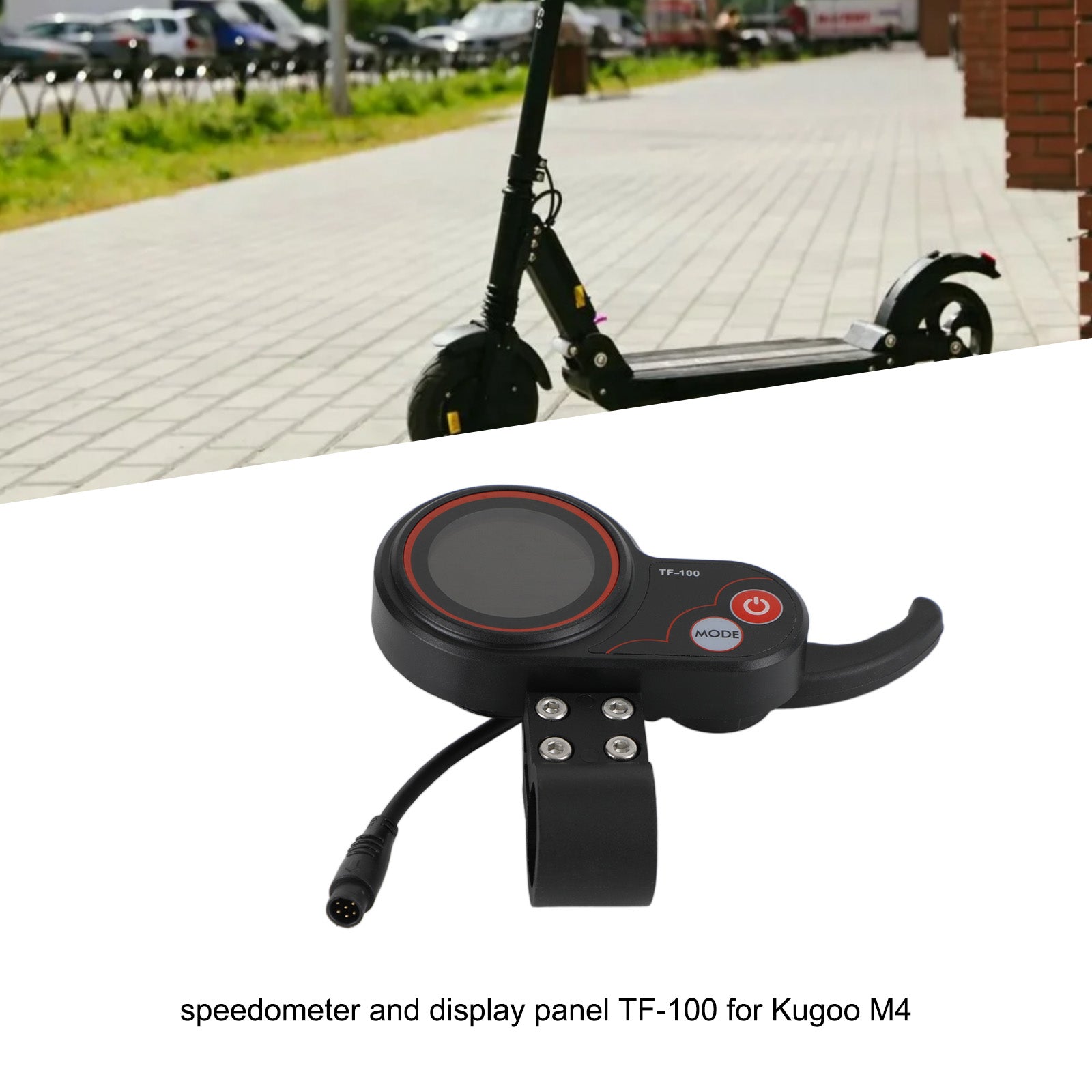 Tableau de Bord TF-100 avec Prise DIN 6 Broches pour Kugoo M4