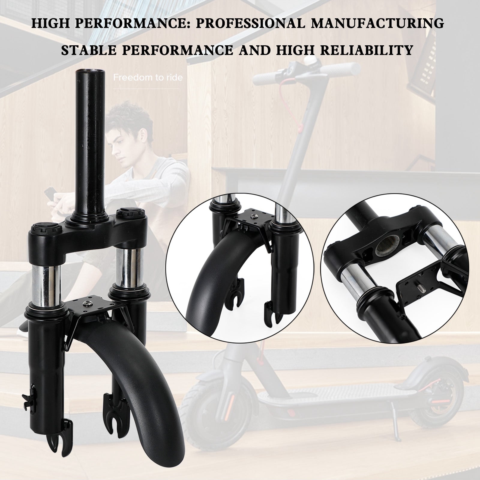 Hydraulinen iskunvaimennin Xiaomi M365/PRO/1S Scooter etuhaarukkaan