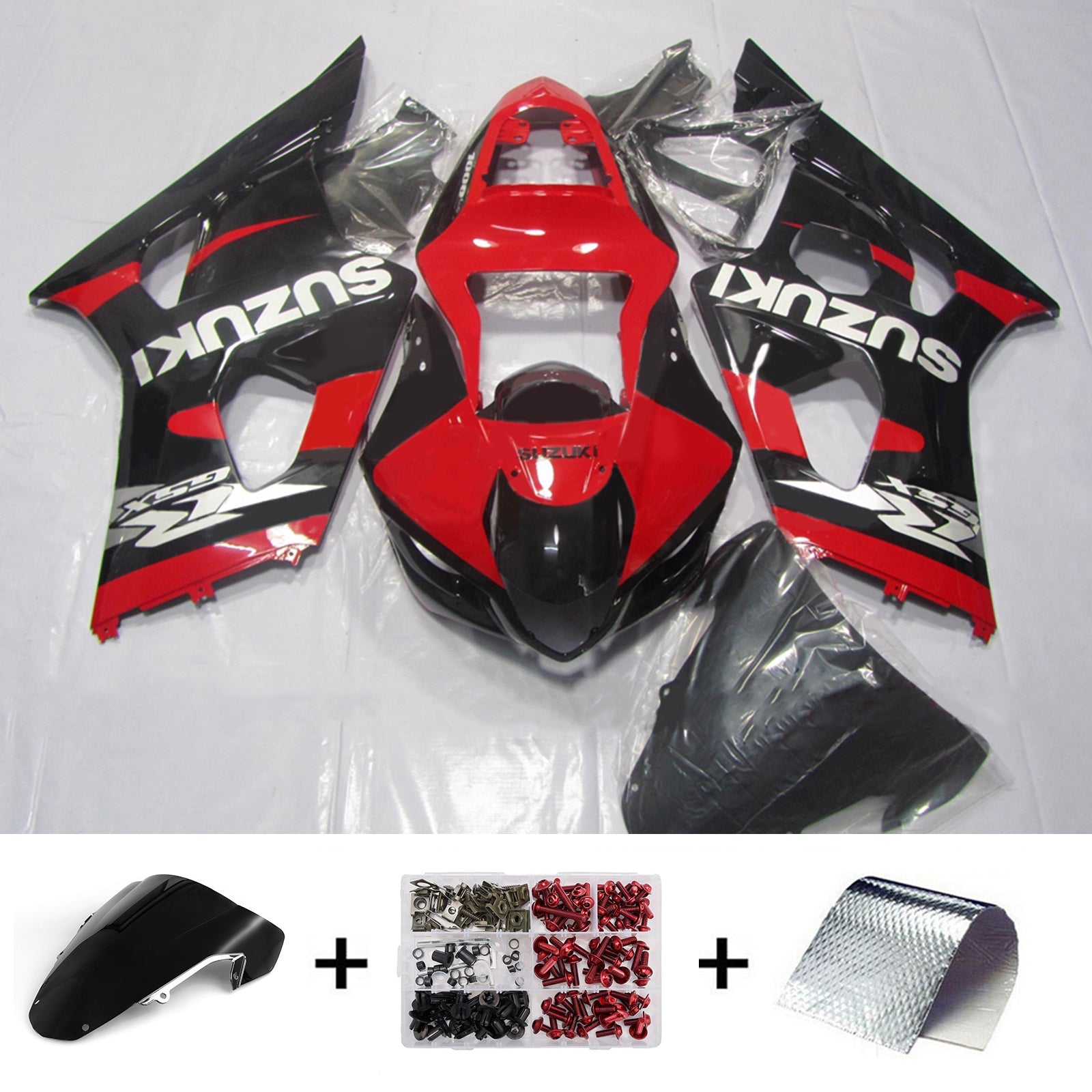Kit carenatura iniettata in plastica ABS per Suzuki GSXR1000 2003-2004 K3