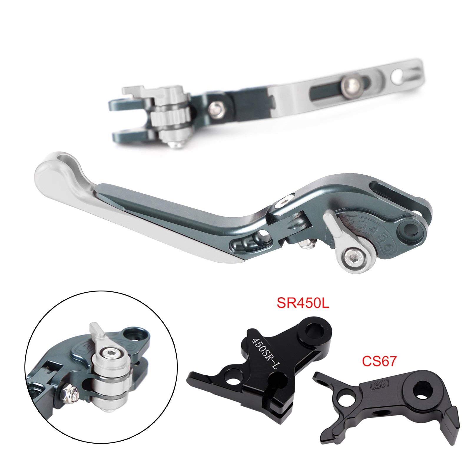 Levier de frein et d'embrayage réglable compatible avec VOGE DS900X 900DSX 2024-2026