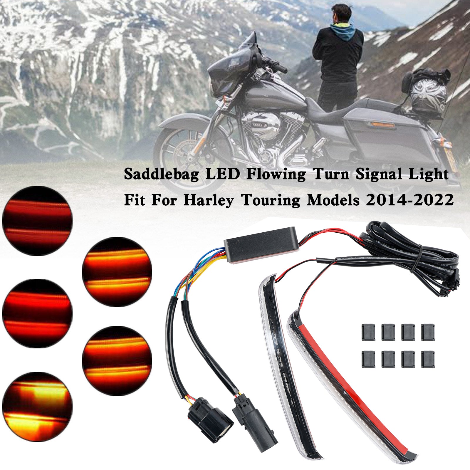 Road Glide FLHR CVO 2014-2022 Saddlebag LED smerna luč
