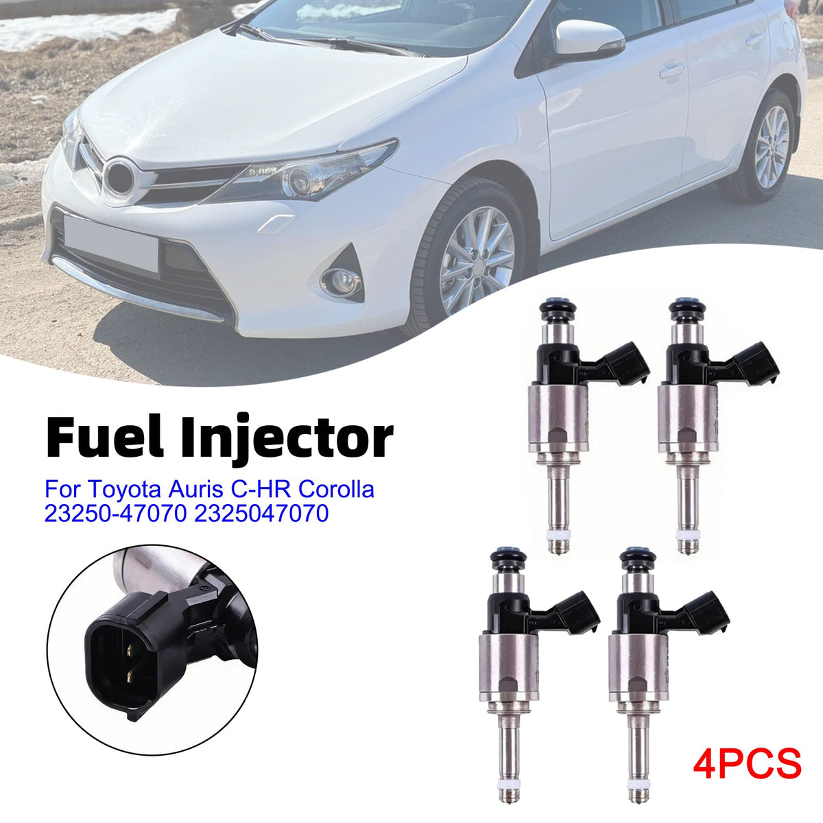 4x Wtryskiwacz paliwa do Toyoty Auris C-HR Corolla 23250-47070 2325047070