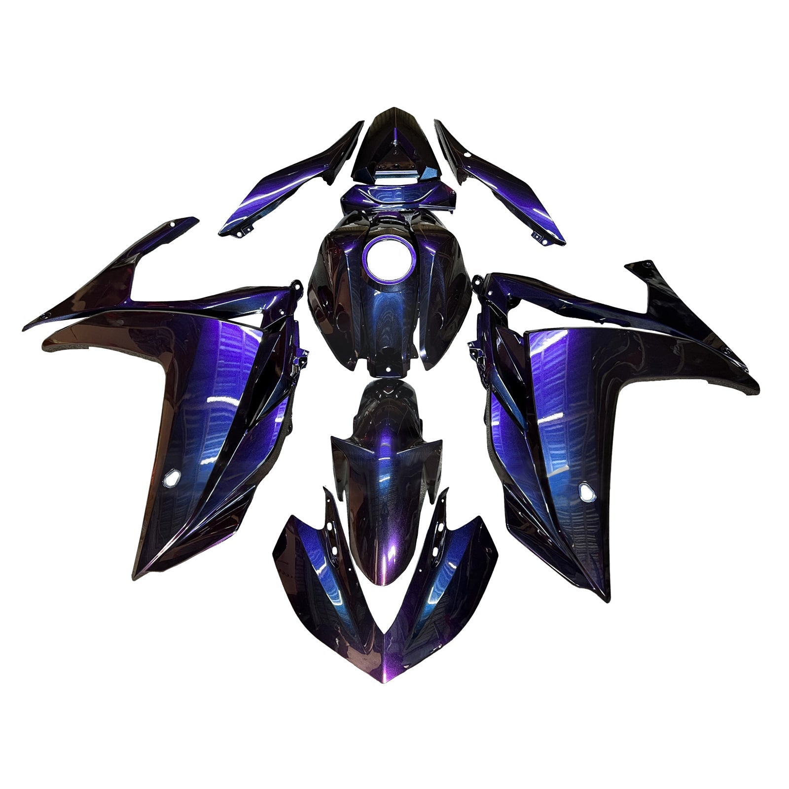Kit de carénage injecté ABS pour Yamaha YZF-R3 2014-2018 et R25 2015-2017