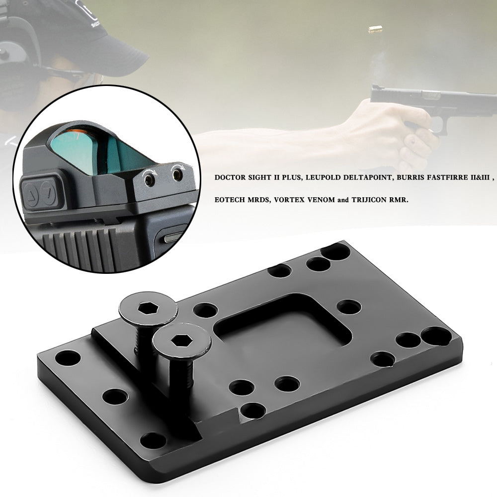 Tactics Red Dot Sight Base Clip Mount Plate Joint pour Glock RMR/VENOM/MROS