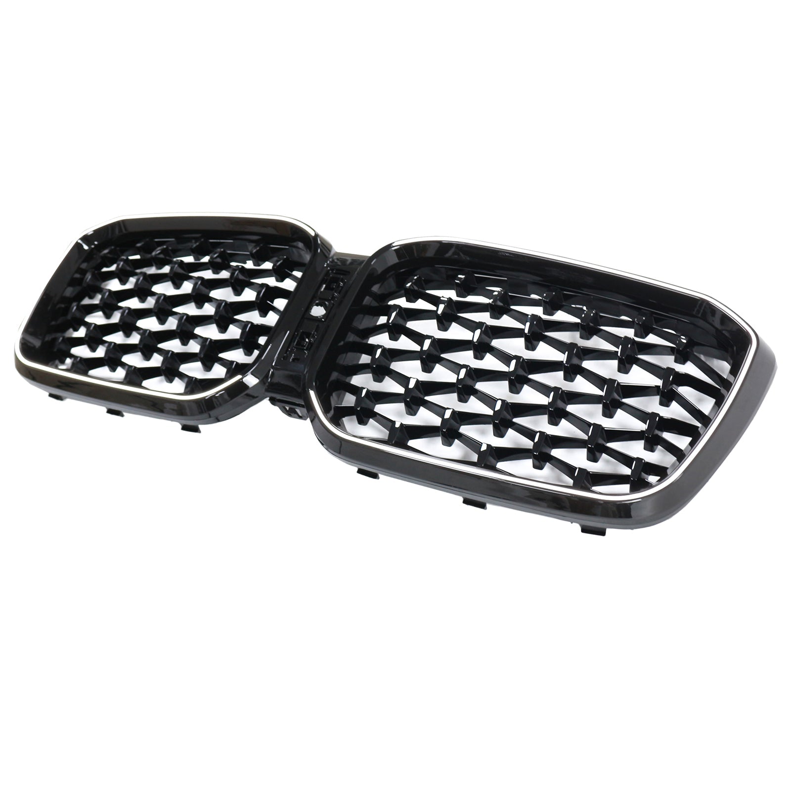 Grille de pare-chocs avant noire brillante diamantée pour BMW X3 G01 X4 G02 2022-2025