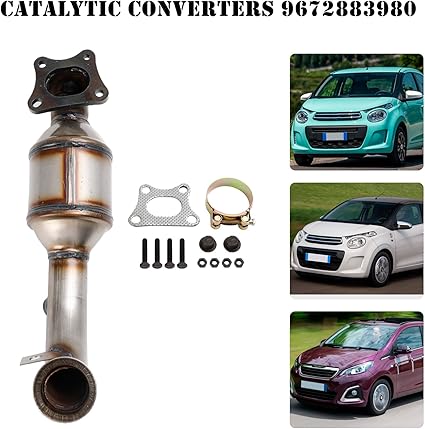 Catalyseur pour Peugeot 108, 208, 301, 308 II, 2008 de 50 KW / 68 PS 9822117480