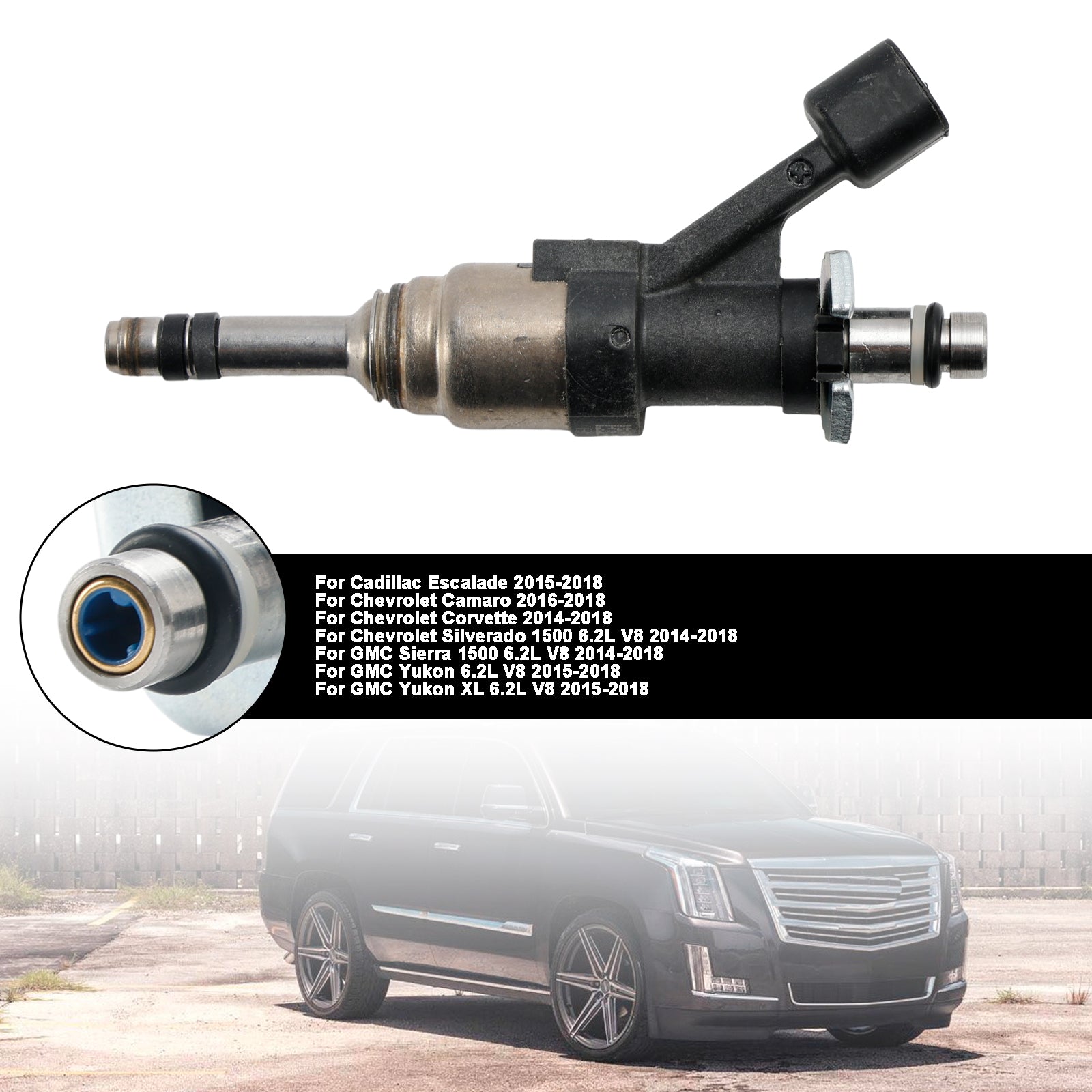 1 injecteur de carburant 12668393 pour Cadillac Escalade 2015-2018 pour Camaro 16-18