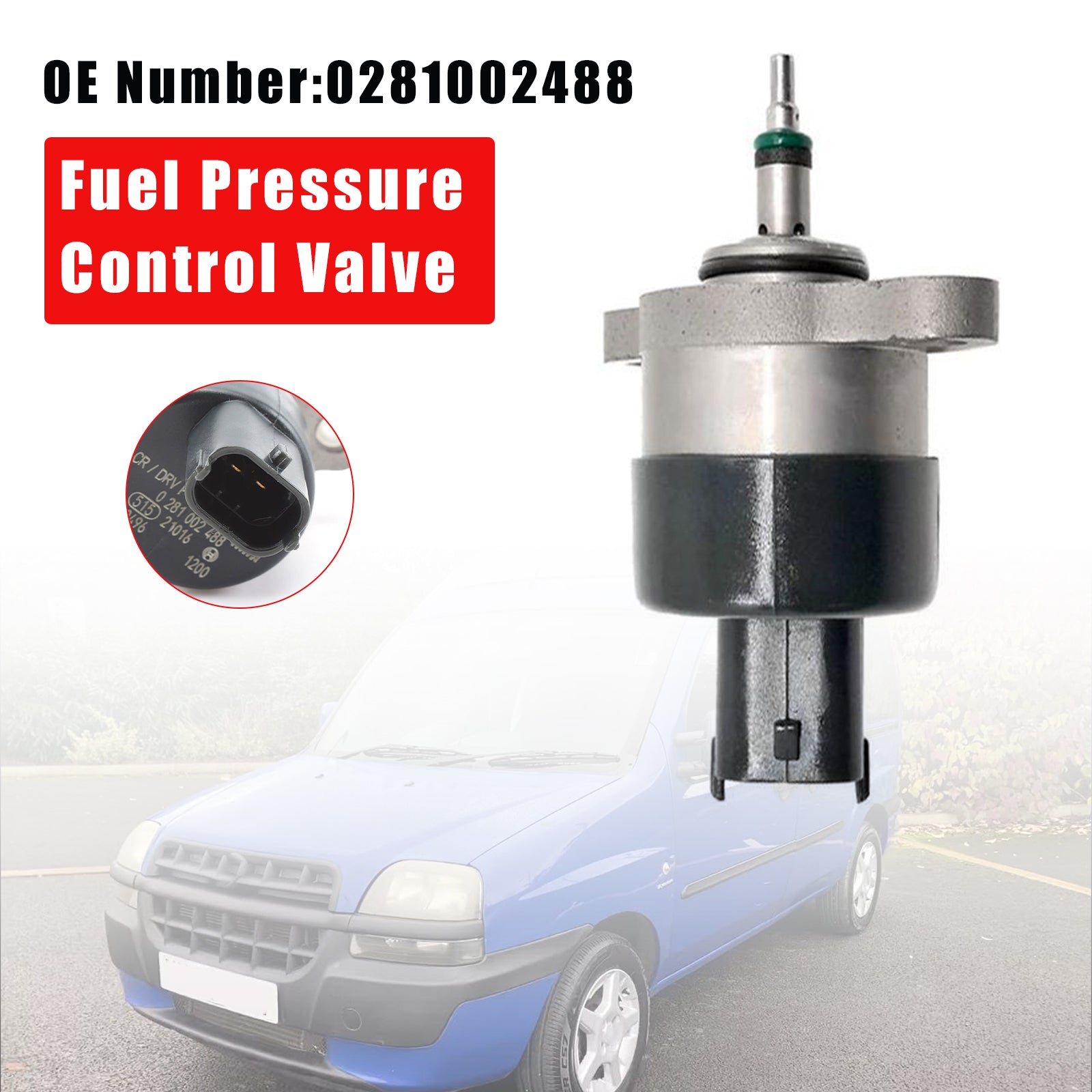 Soupape de régulation de pression de carburant 0281002488 pour Alfa Romeo Fiat Doblo Multipla 1.9 JTD