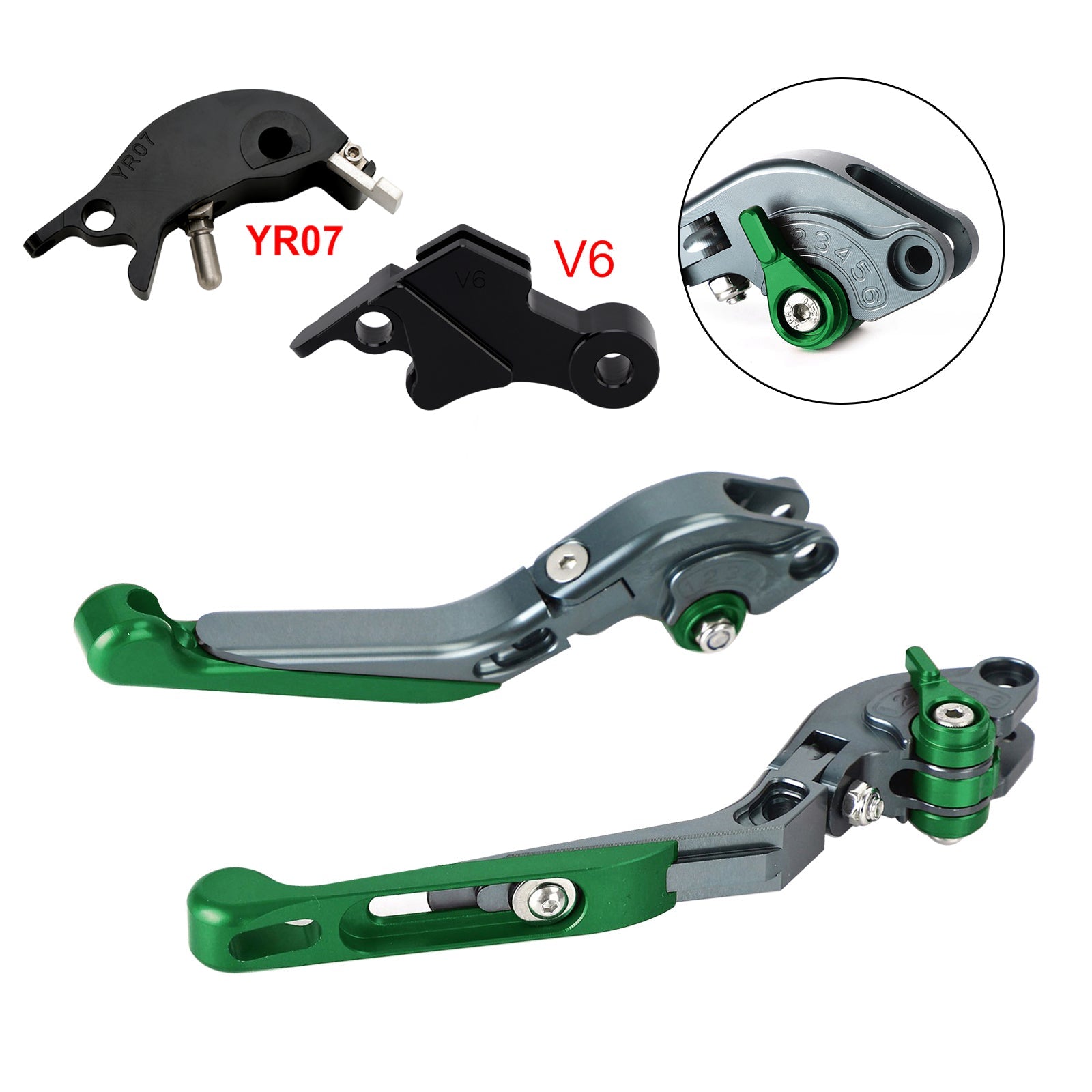 Levier de frein et d'embrayage réglable compatible avec YAMAHA XSR900 XSR900GP MT-09 2024-2025