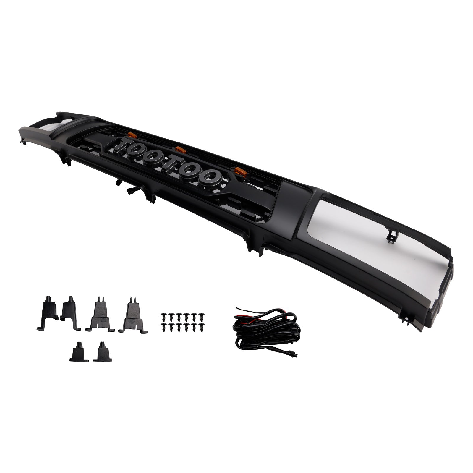 Mattamusta etupuskurin maski LED-valoilla Toyota 4Runneriin (1992-1995)