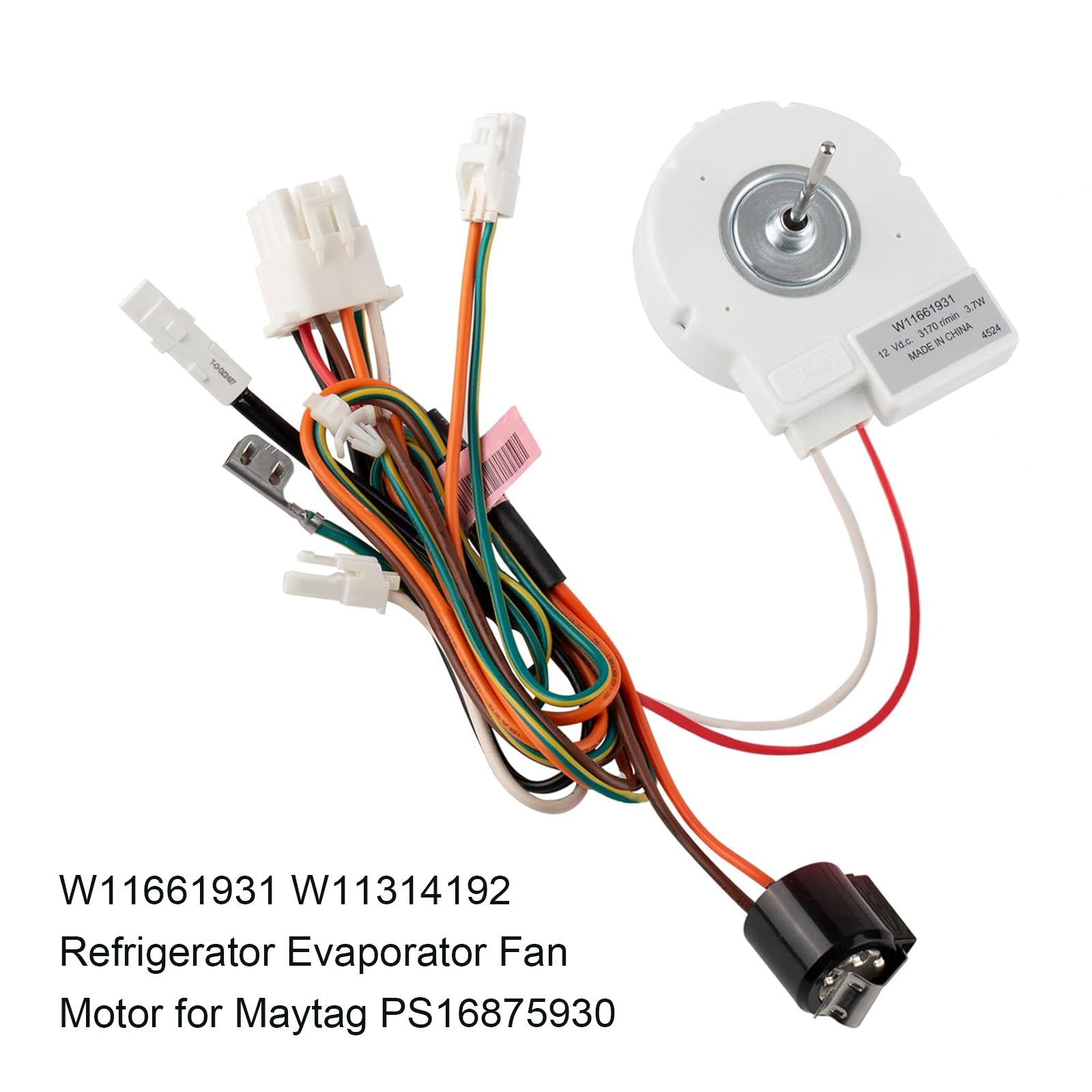 Maytag jääkaapin höyrystimen puhaltimen moottori PS16875930 W11661931  W11314192