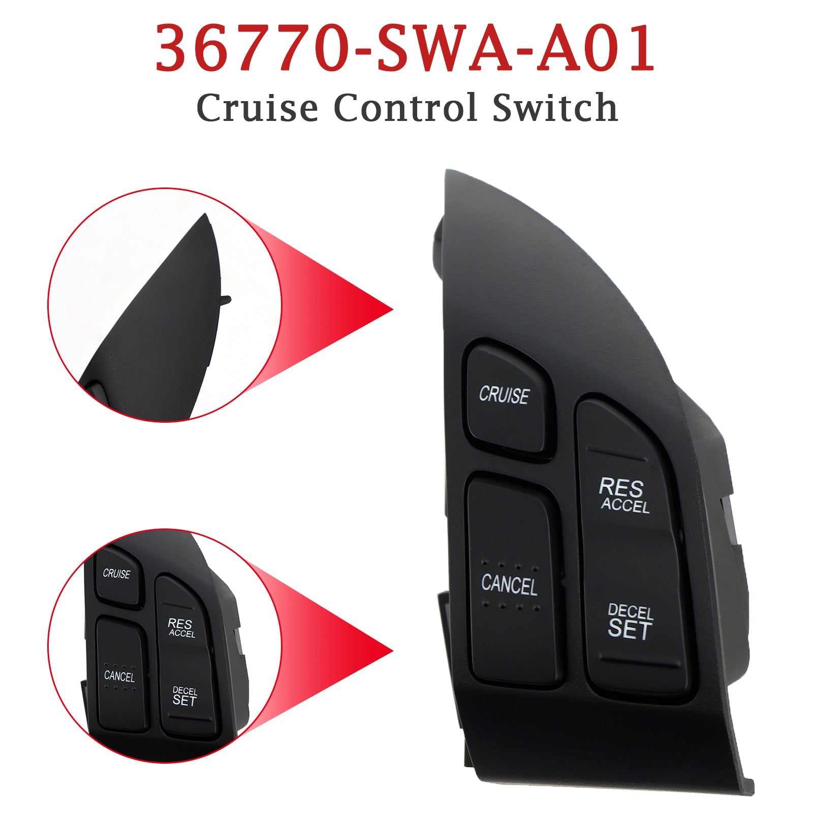 Interrupteur de régulateur de vitesse Honda CR-V 2007-2011 36770-SWA-A01