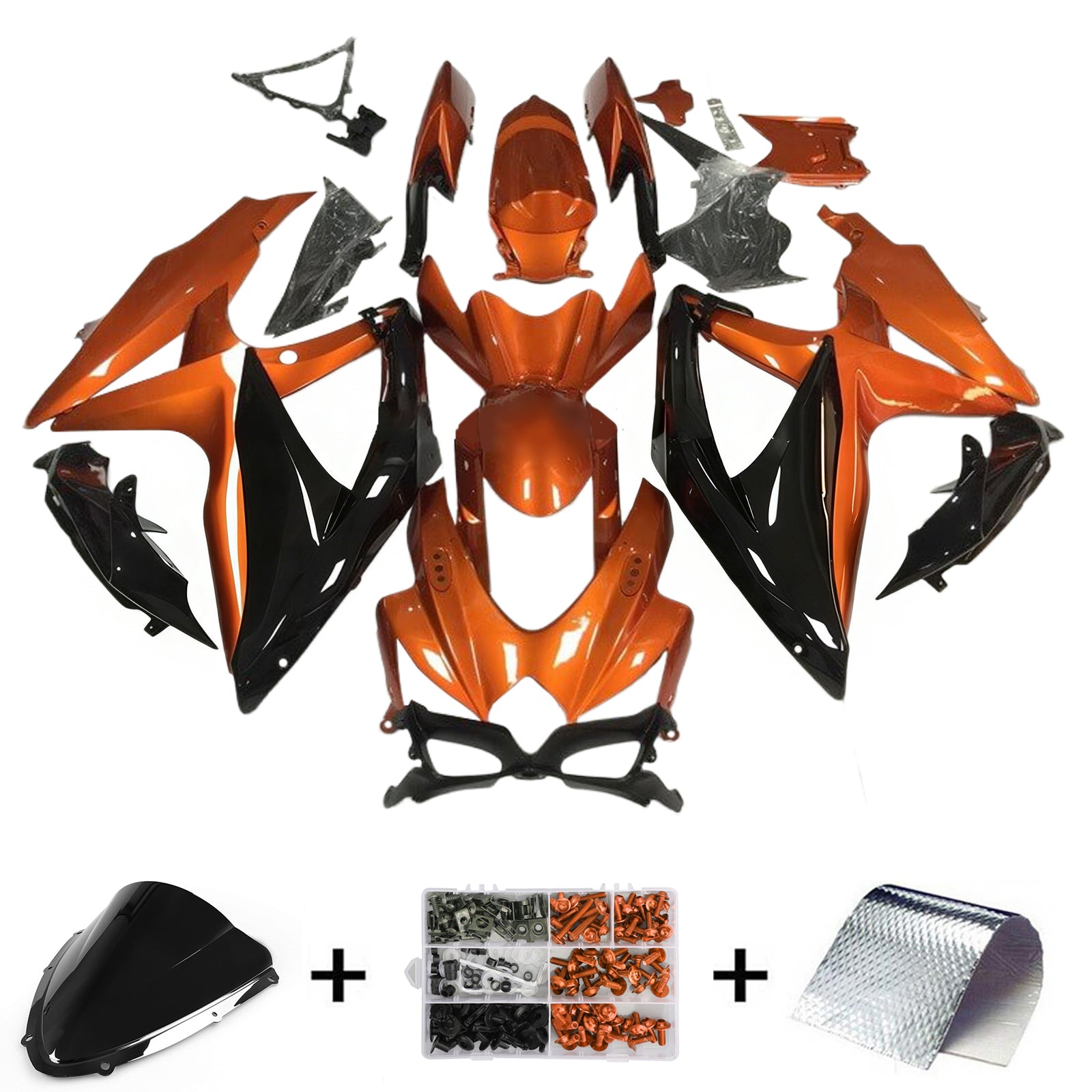 Kit de carénage en plastique ABS injecté pour Suzuki GSXR 600/750 2008-2010 K8