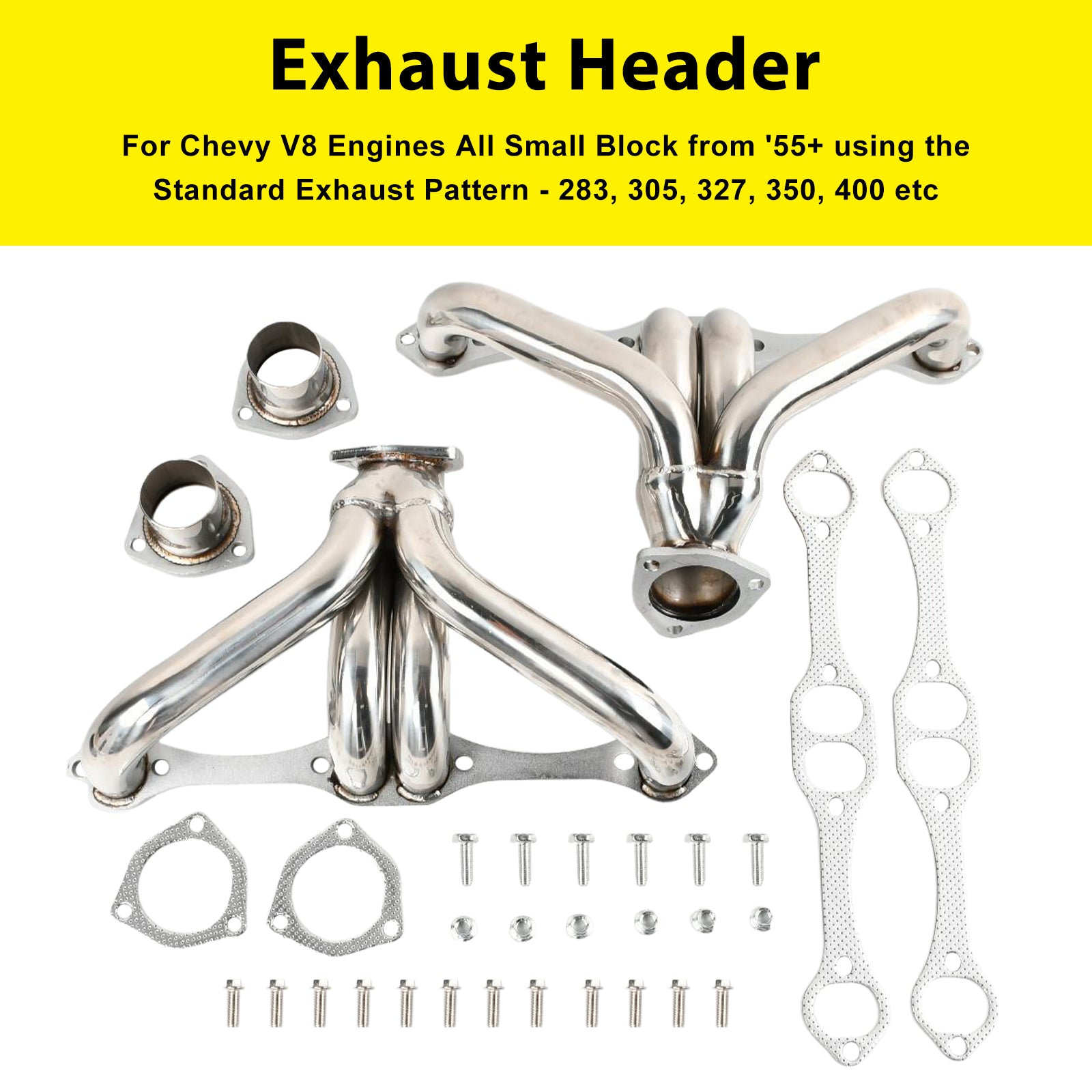 Kolekcjoner&Układ wydechowy do Chevroleta Small Block SB V8 262 265 283 305 327 350 400