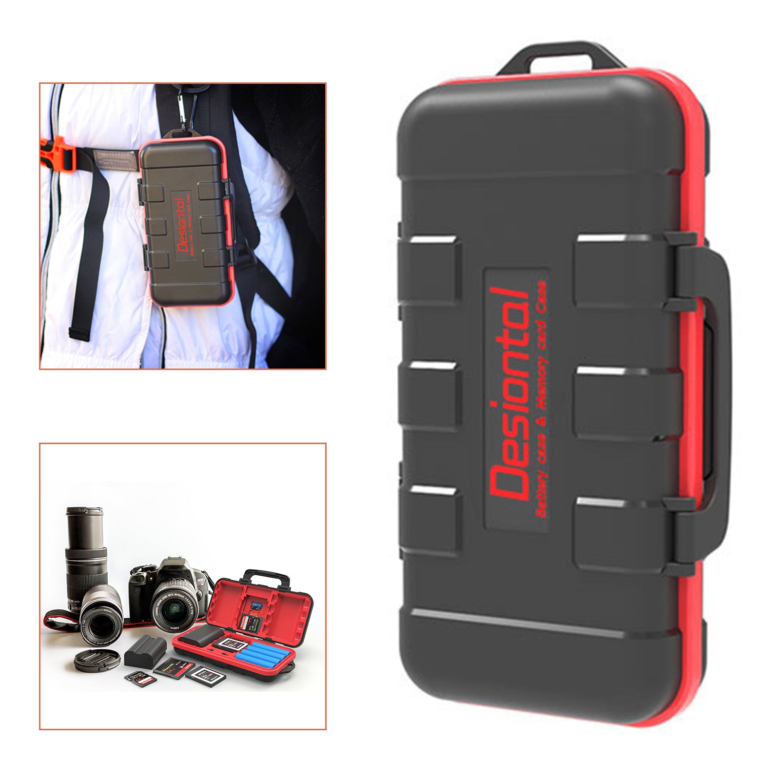 Kameran muistikortin suojakotelo Kameran akkukotelo SD/TF-kortin tallennuslaatikkosarja