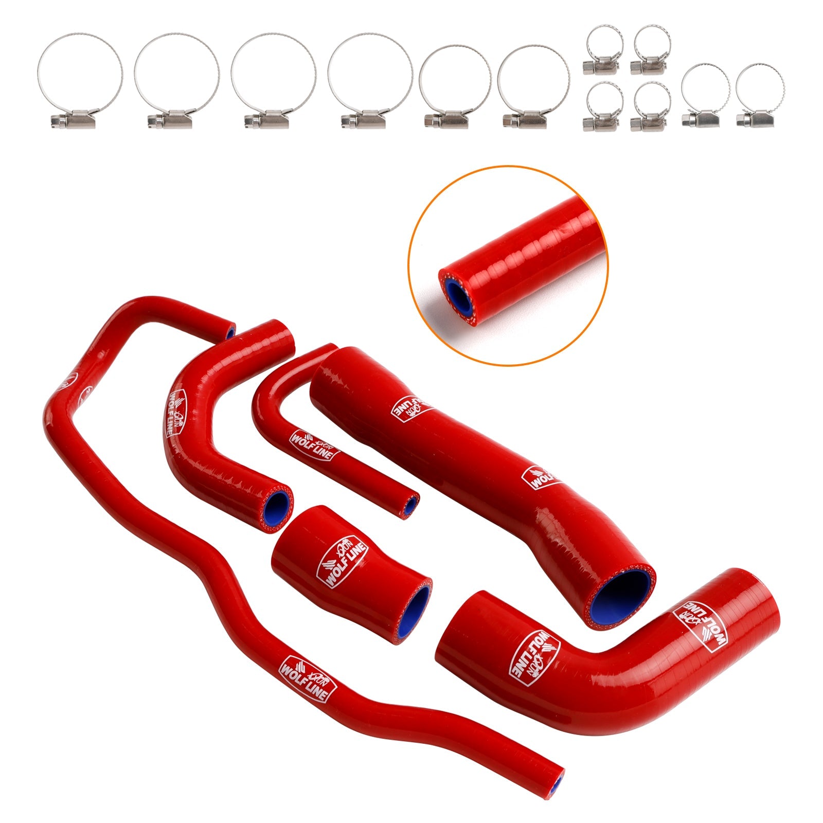 Kit de durites de refroidissement en silicone pour radiateur BMW S1000XR 2021-2024