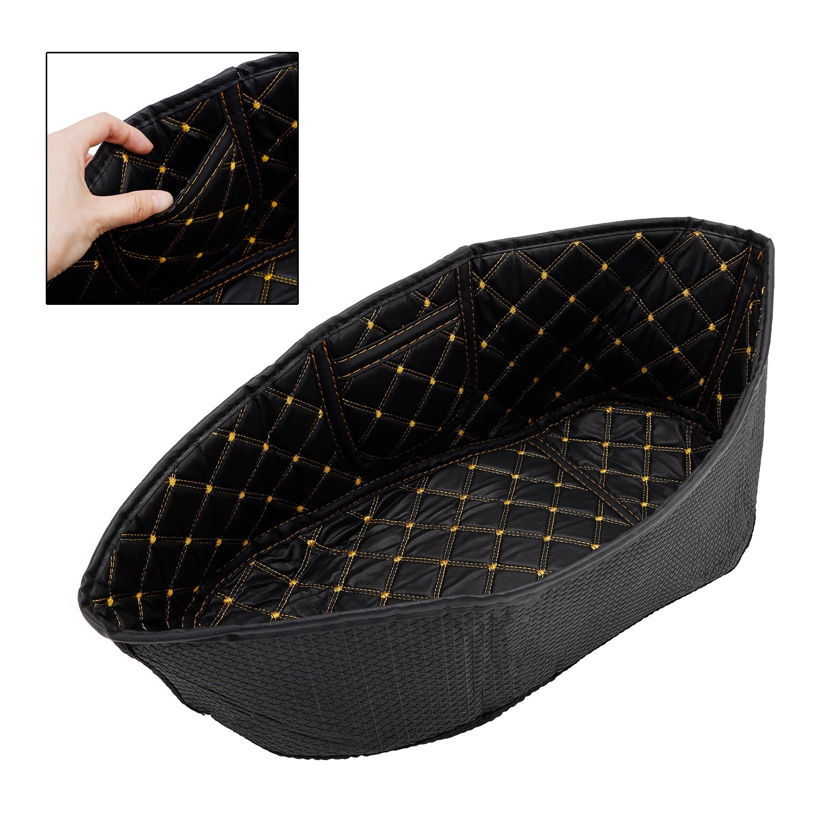 Protection intérieure de coffre pour siège baquet Vespa Gts 300 Gts300, marron