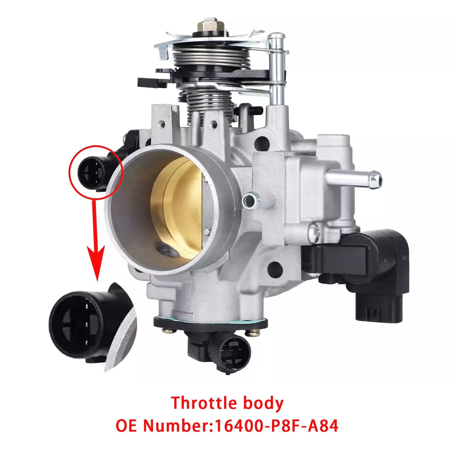 Honda Fuel Butterfly Body Odyssey EX, EX-L, LX 3,5 L V6 2002-2004 16400-P8F-A84