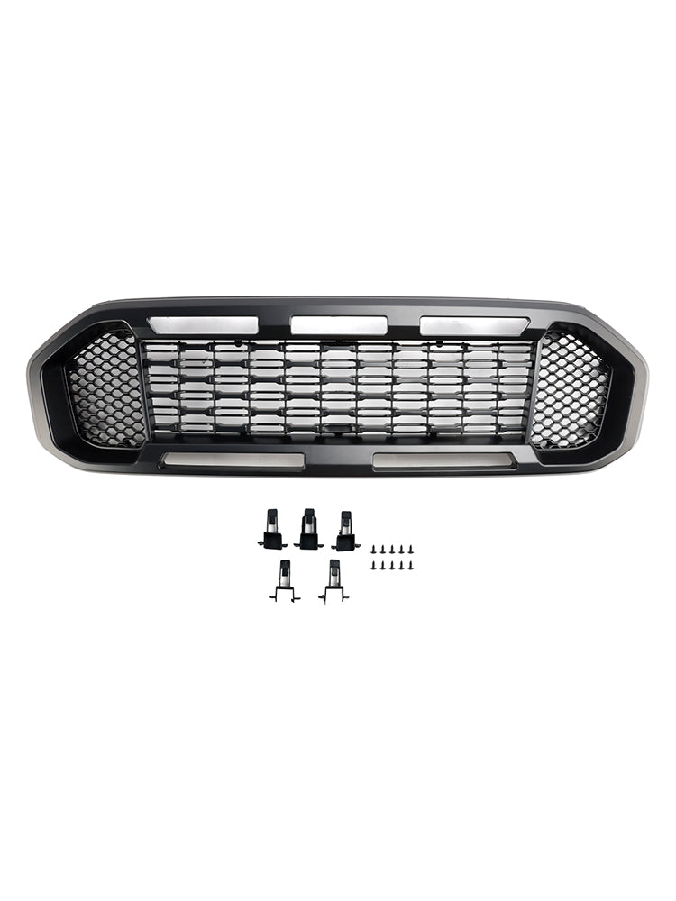 Musta etupuskurin säleikkö Ford Ranger T8 2019-2023
