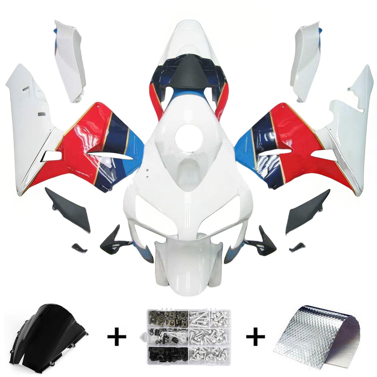 Kit de carénage par injection, carrosserie en plastique ABS pour Honda CBR600RR 2003-2004 F5