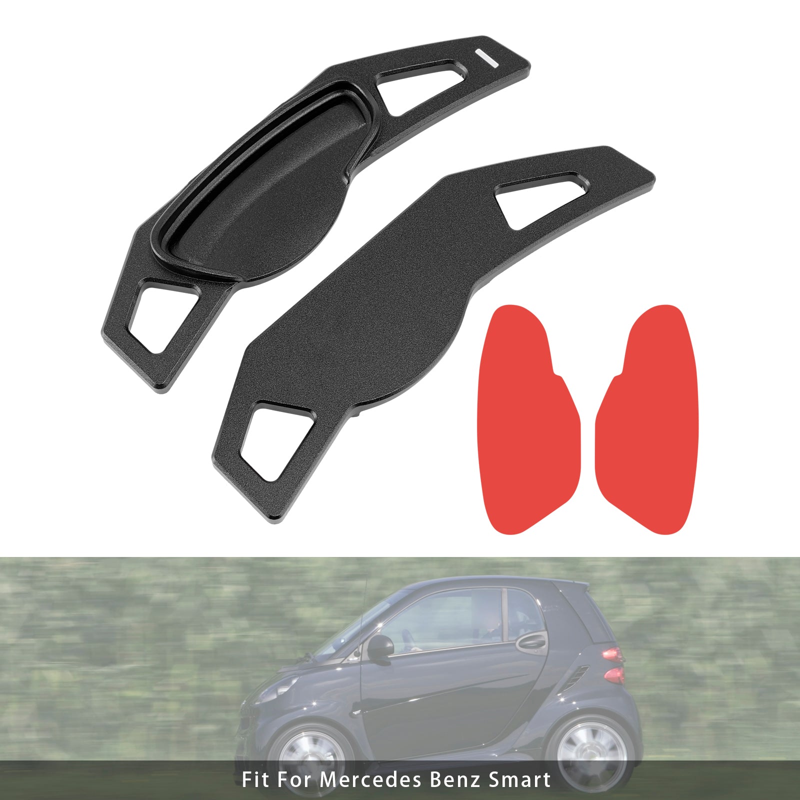 Extension de palettes de changement de vitesse au volant pour Smart Aluminium