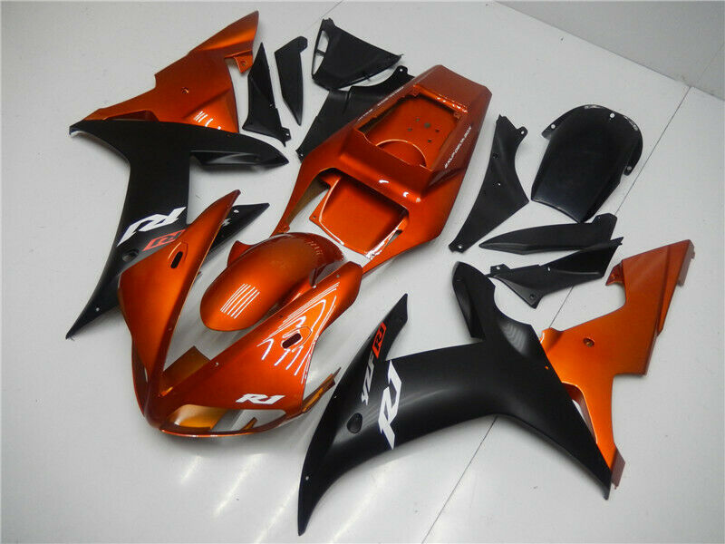 ABS Injection Plastic Kit Fairing Fit For Yamaha YZF R1 2002-2003 Orange