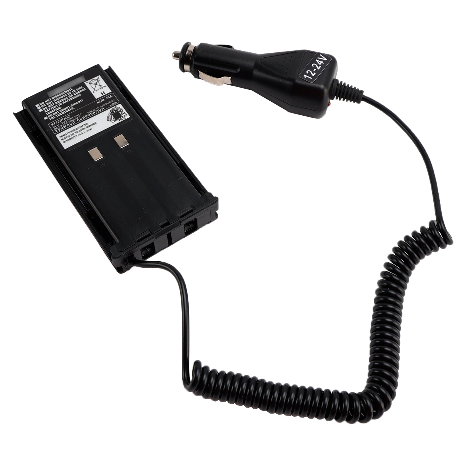 Adaptateur éliminateur de batterie pour chargeur de voiture compatible avec les modèles TK-480, TK-385, TK-280, TK-290 et TK-380.