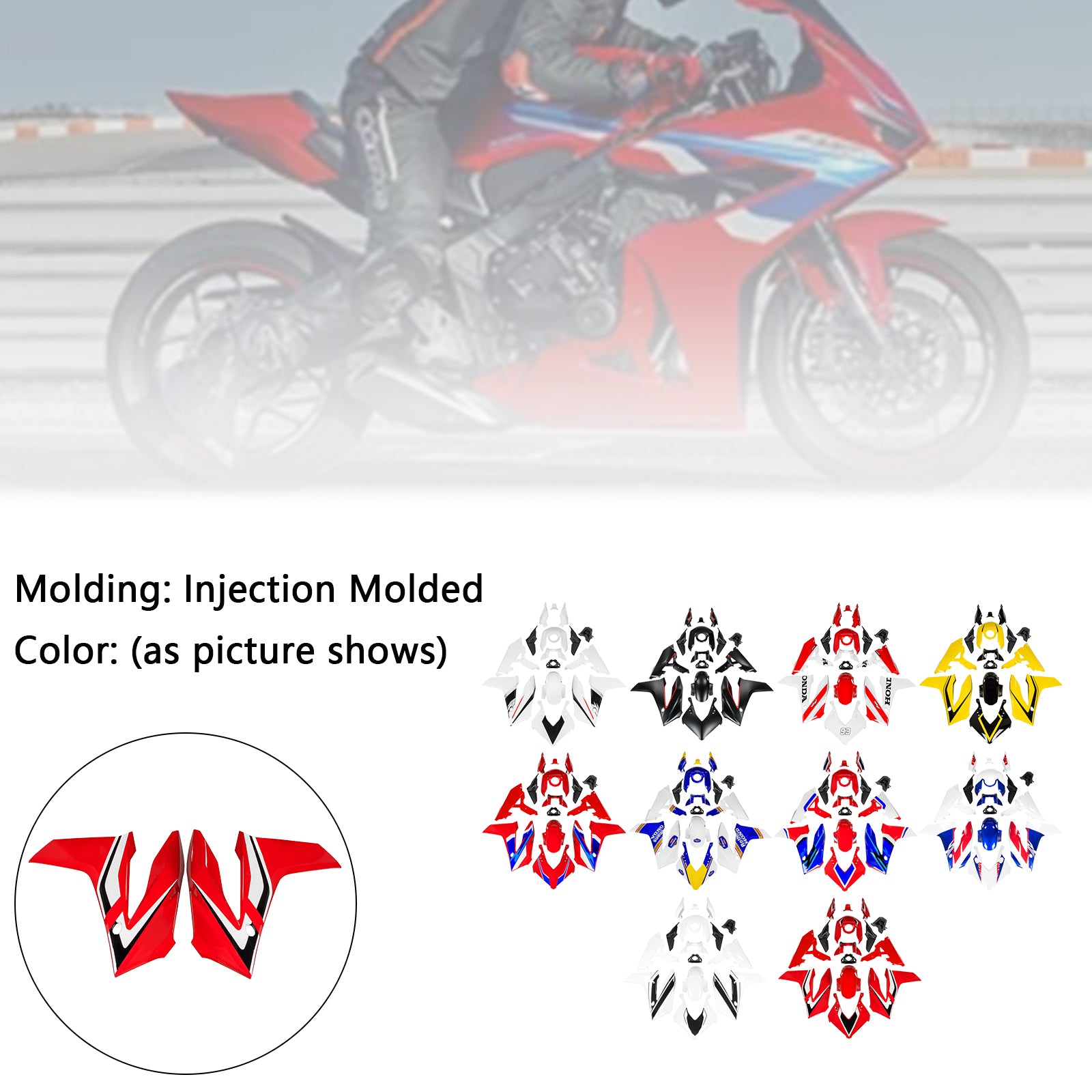 Kit de carénage en plastique ABS pour Honda CBR650R 2024-2025